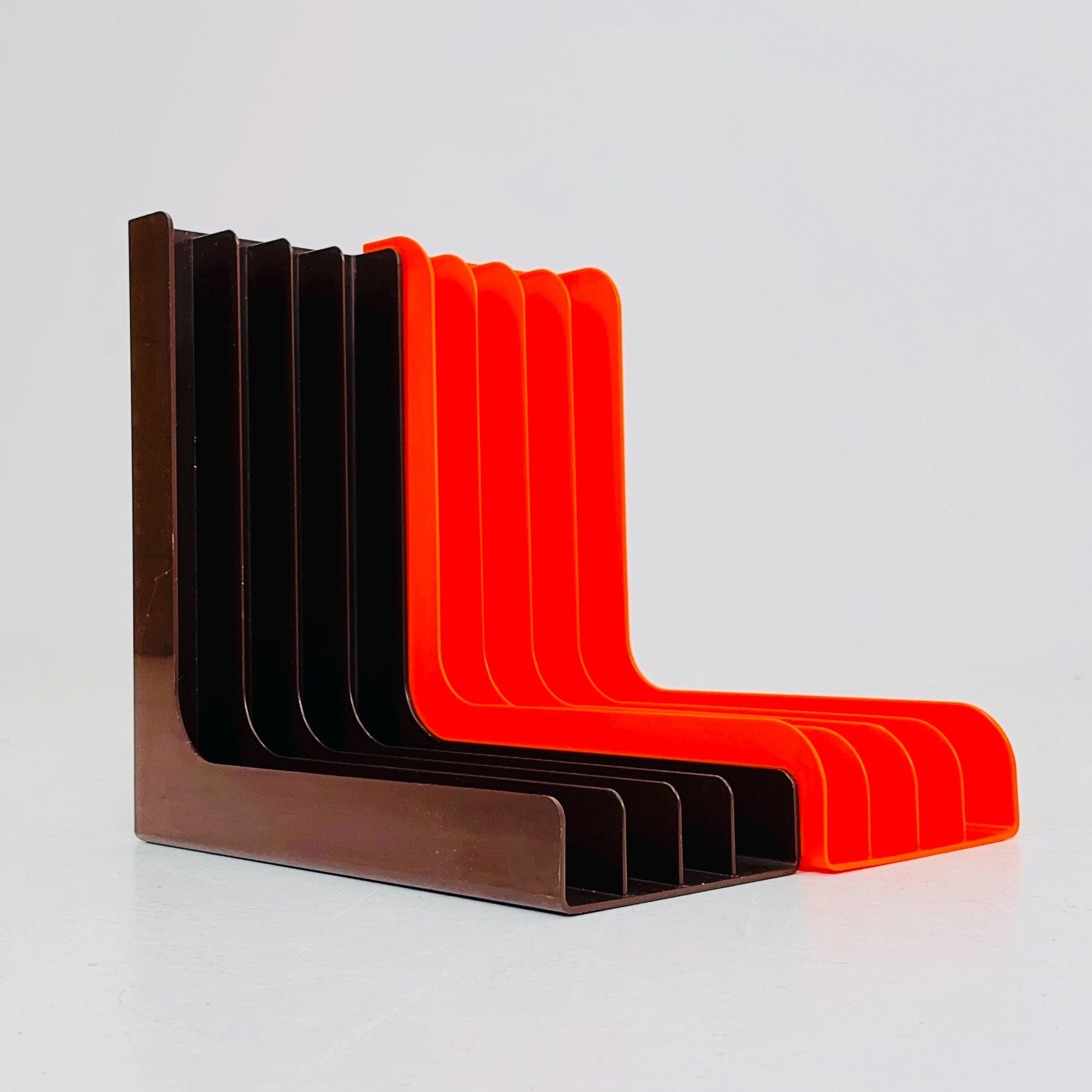 Set of 2 Spaceage Vintage LP rack by Gustavsberg Sven-Eric Juhlin 1970s