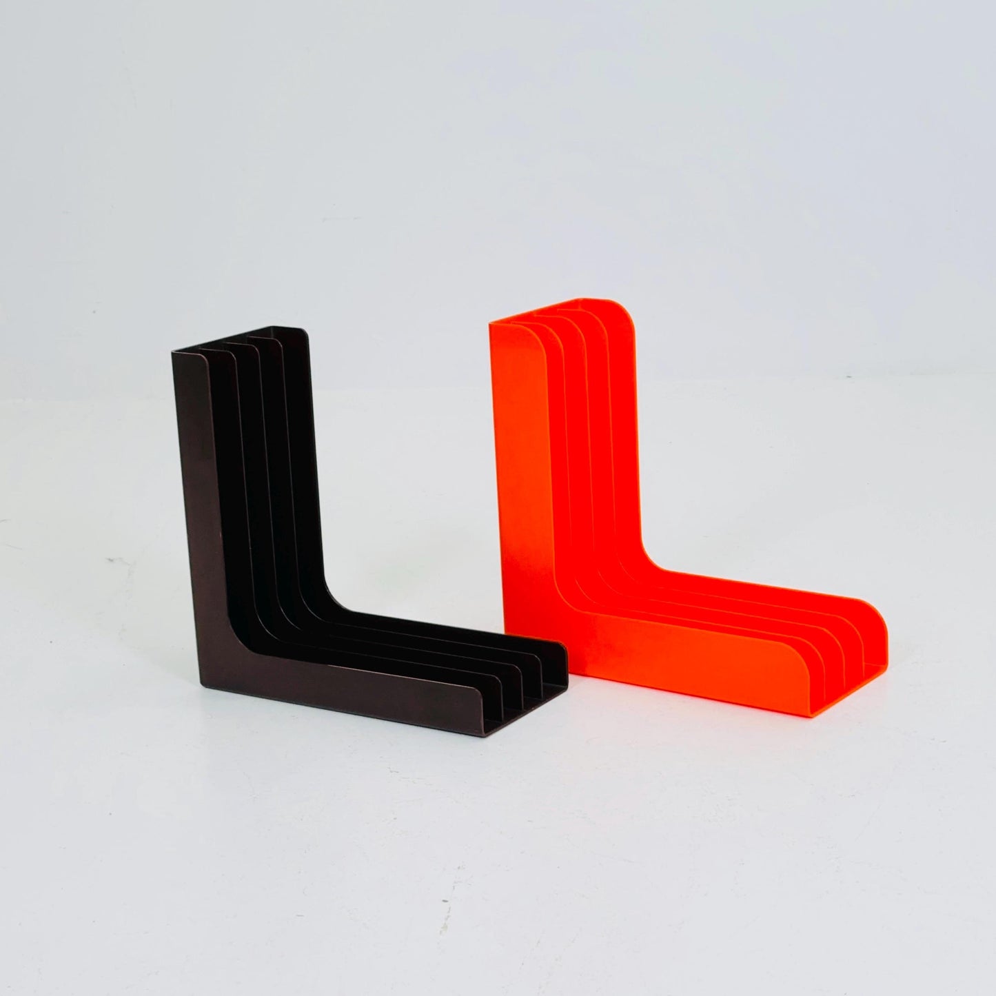 Set of 2 Spaceage Vintage LP rack by Gustavsberg Sven-Eric Juhlin 1970s