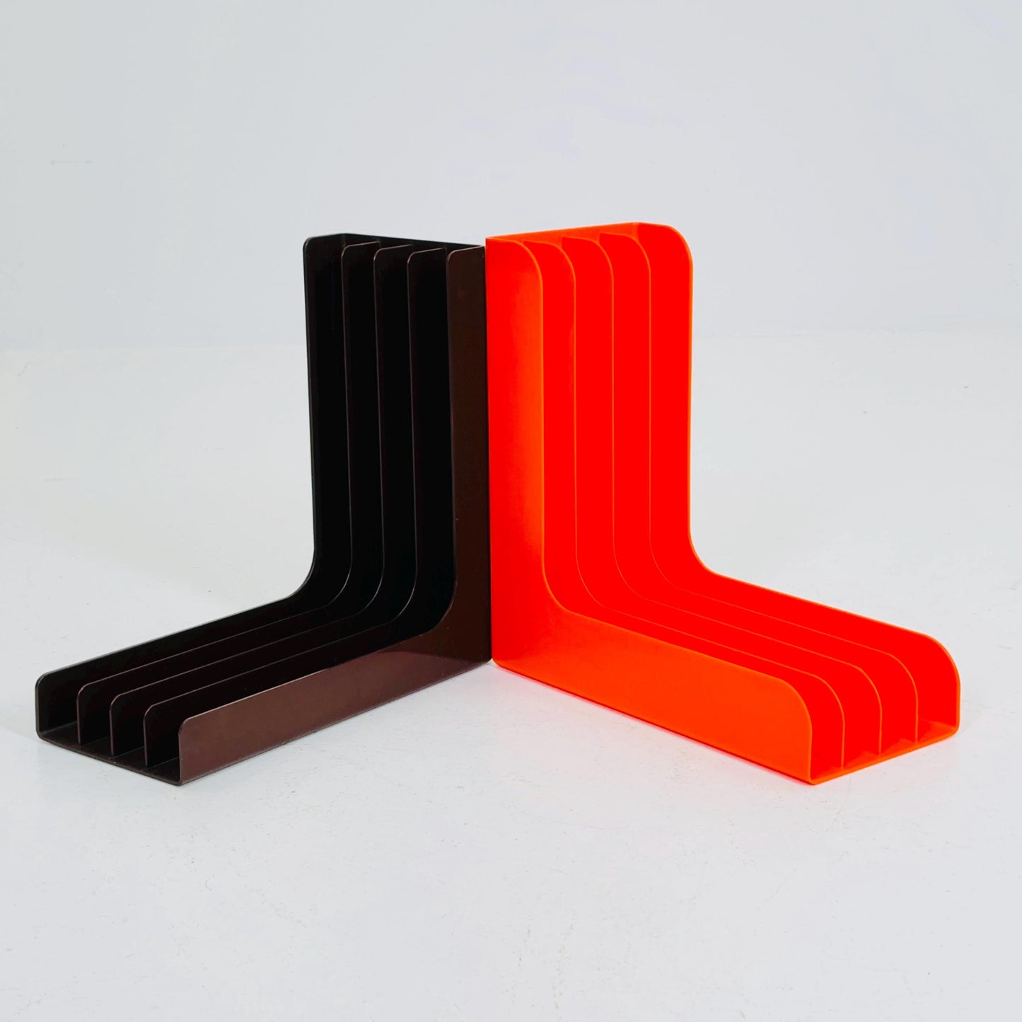 Set of 2 Spaceage Vintage LP rack by Gustavsberg Sven-Eric Juhlin 1970s