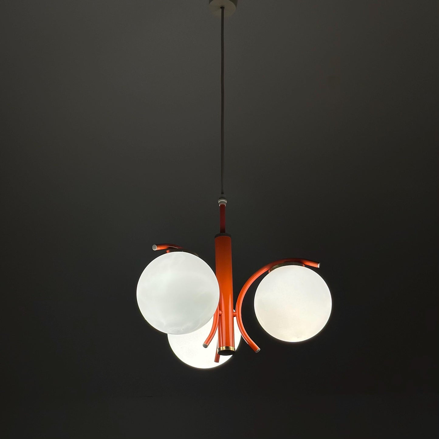 Mid century Space Age balls pendant lamp by Richard Essig 1970s Germany