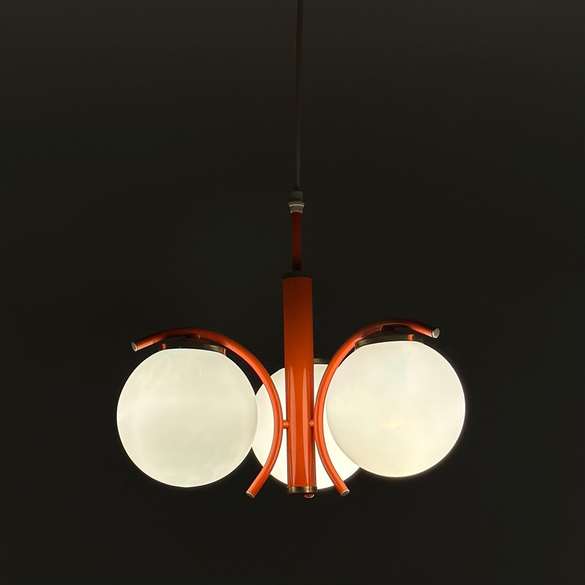 Mid century Space Age balls pendant lamp by Richard Essig 1970s Germany