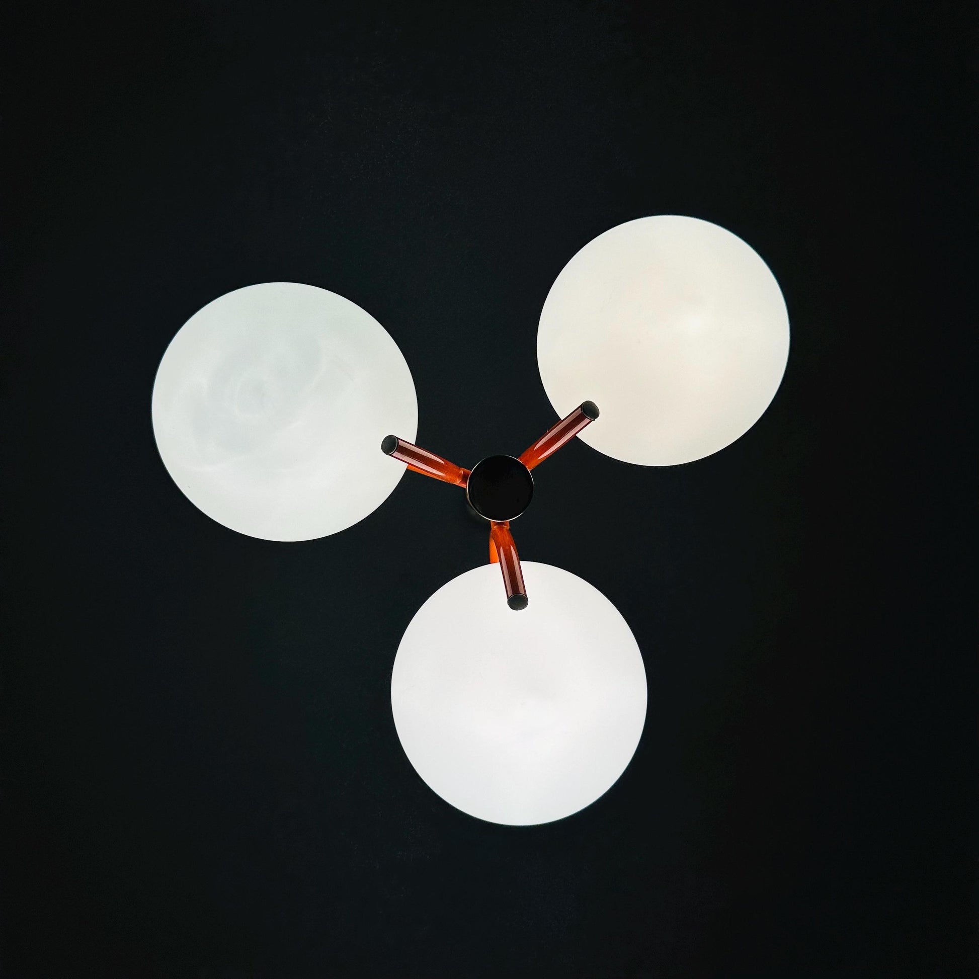 Mid century Space Age balls pendant lamp by Richard Essig 1970s Germany