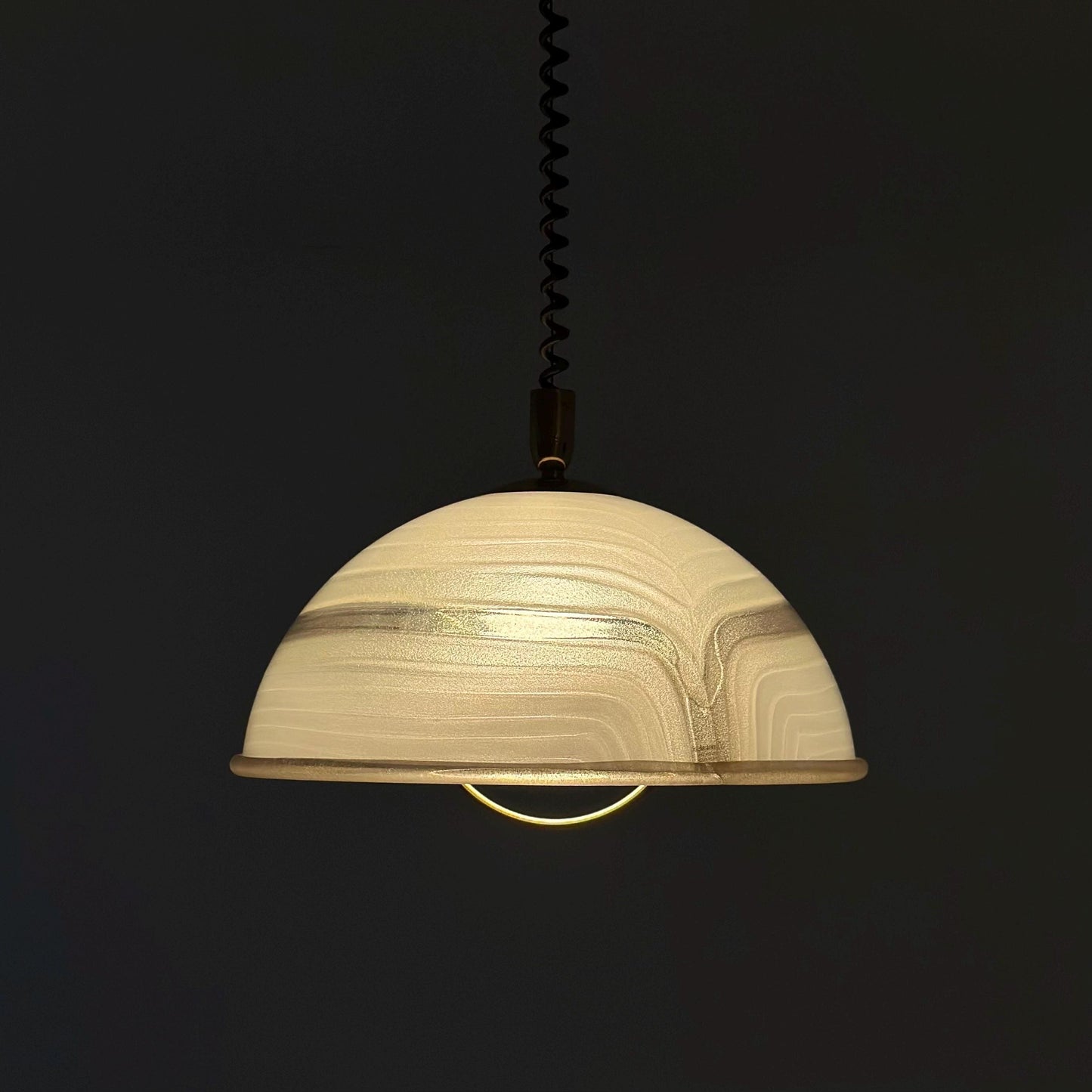Mid century acrylic lucite pendant lamp by Cosack Leuchten, 1970s Germany