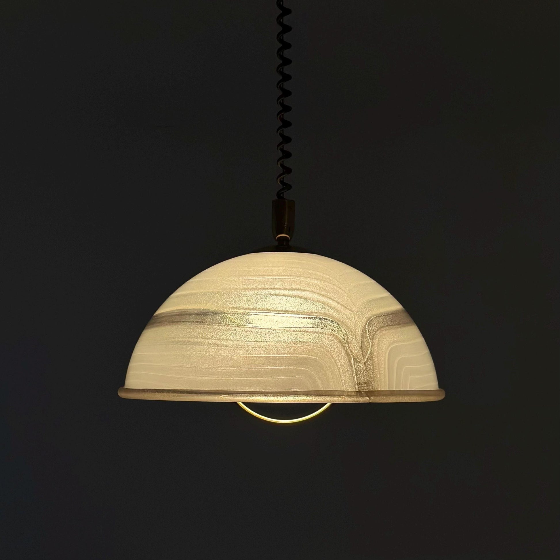 Mid century acrylic lucite pendant lamp by Cosack Leuchten, 1970s Germany