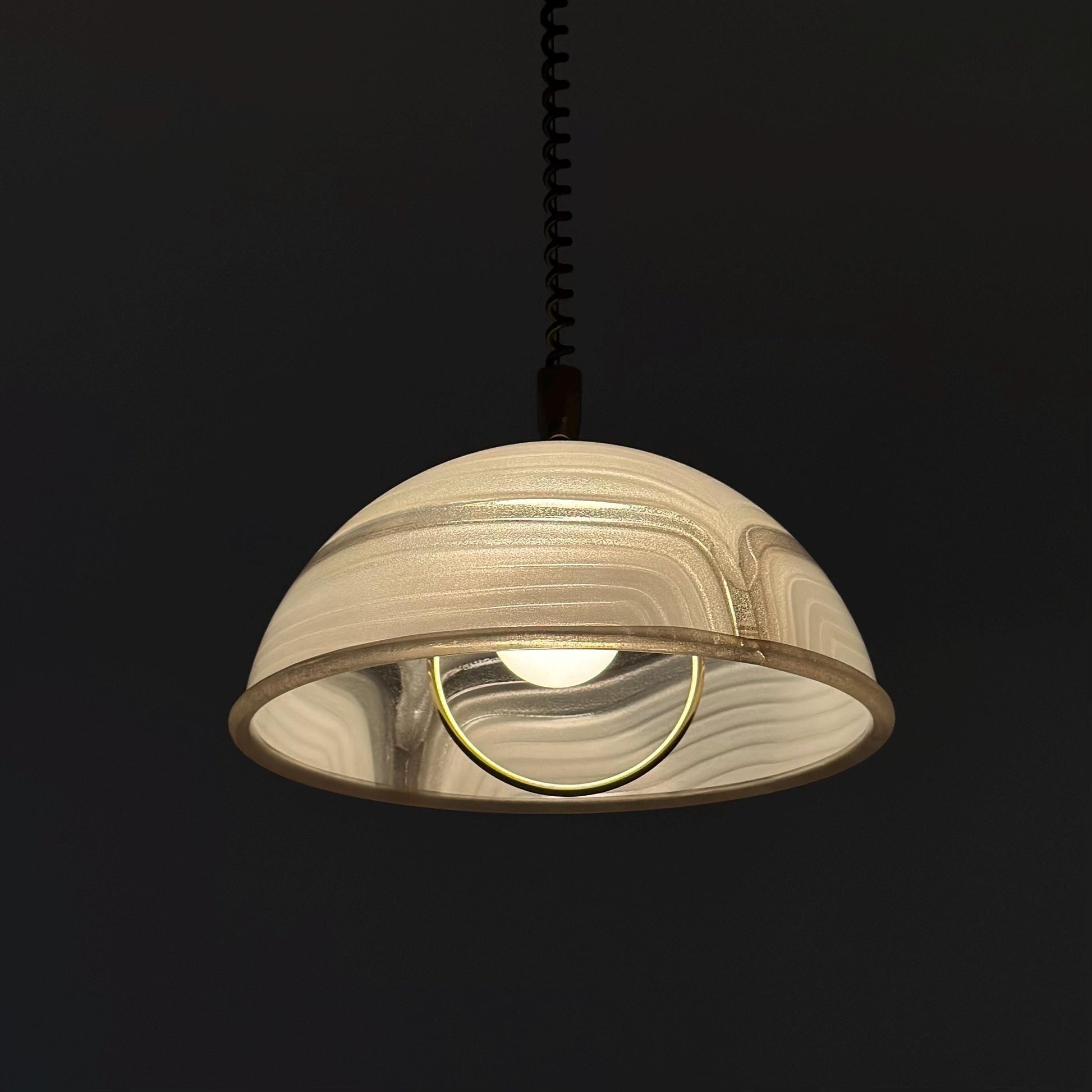 Mid century acrylic lucite pendant lamp by Cosack Leuchten, 1970s Germany