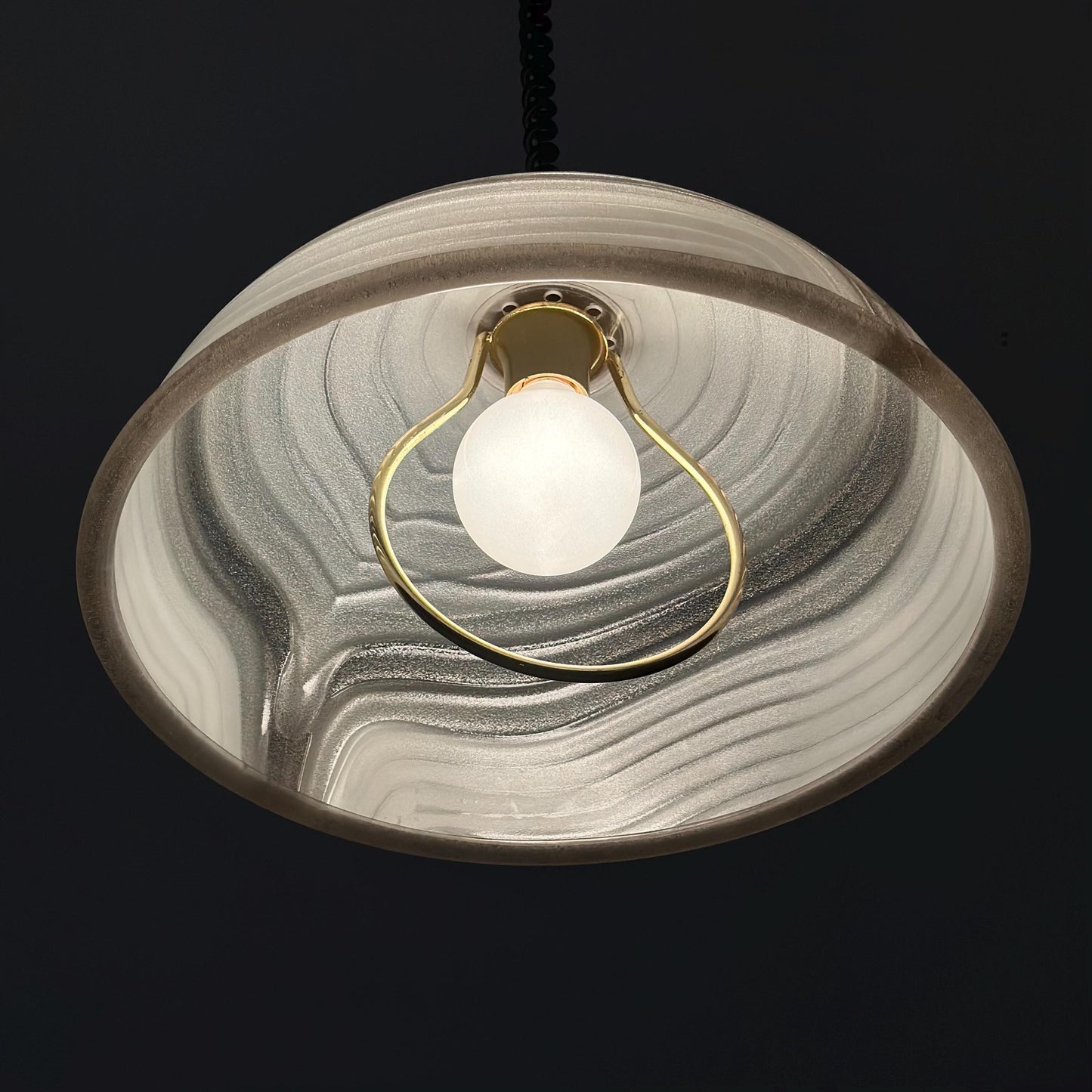 Mid century acrylic lucite pendant lamp by Cosack Leuchten, 1970s Germany