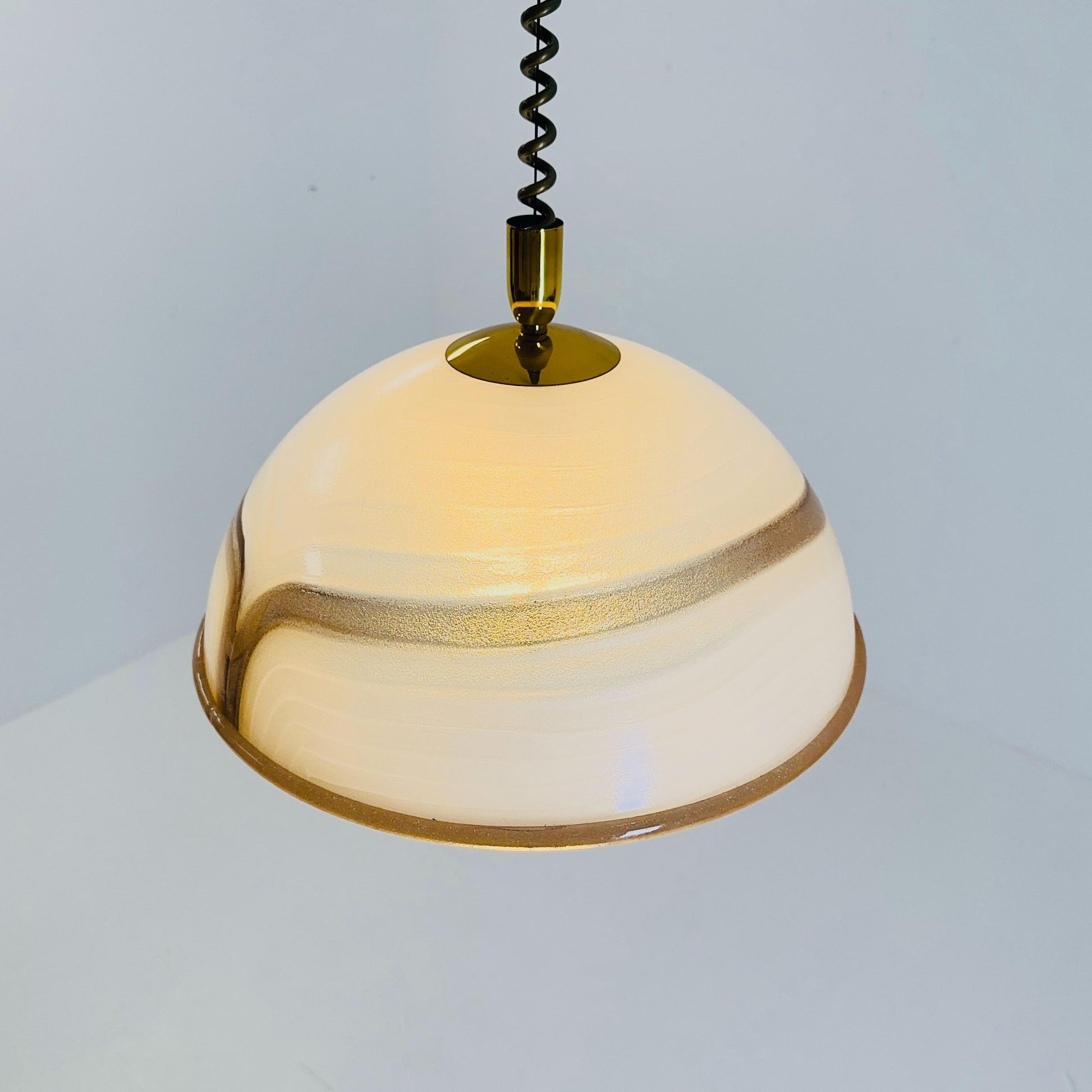 Mid century acrylic lucite pendant lamp by Cosack Leuchten, 1970s Germany