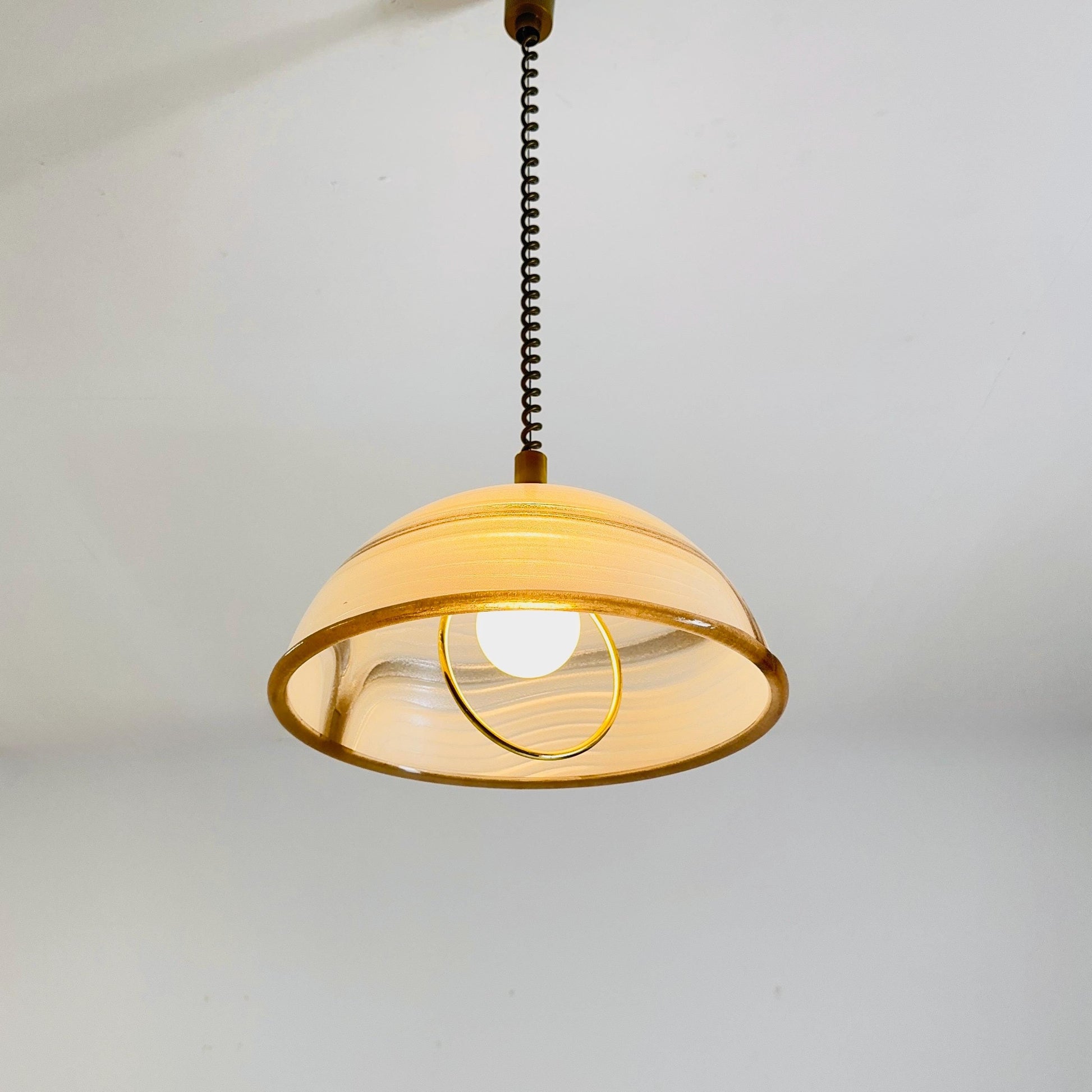 Mid century acrylic lucite pendant lamp by Cosack Leuchten, 1970s Germany