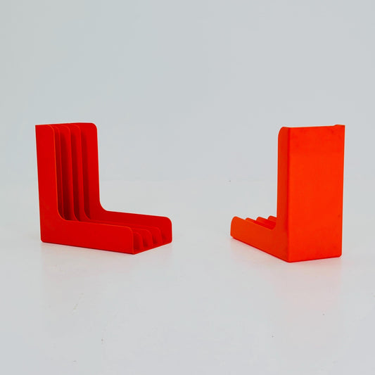Set of 2 Spaceage Vintage LP rack by Gustavsberg Sven-Eric Juhlin 1970s