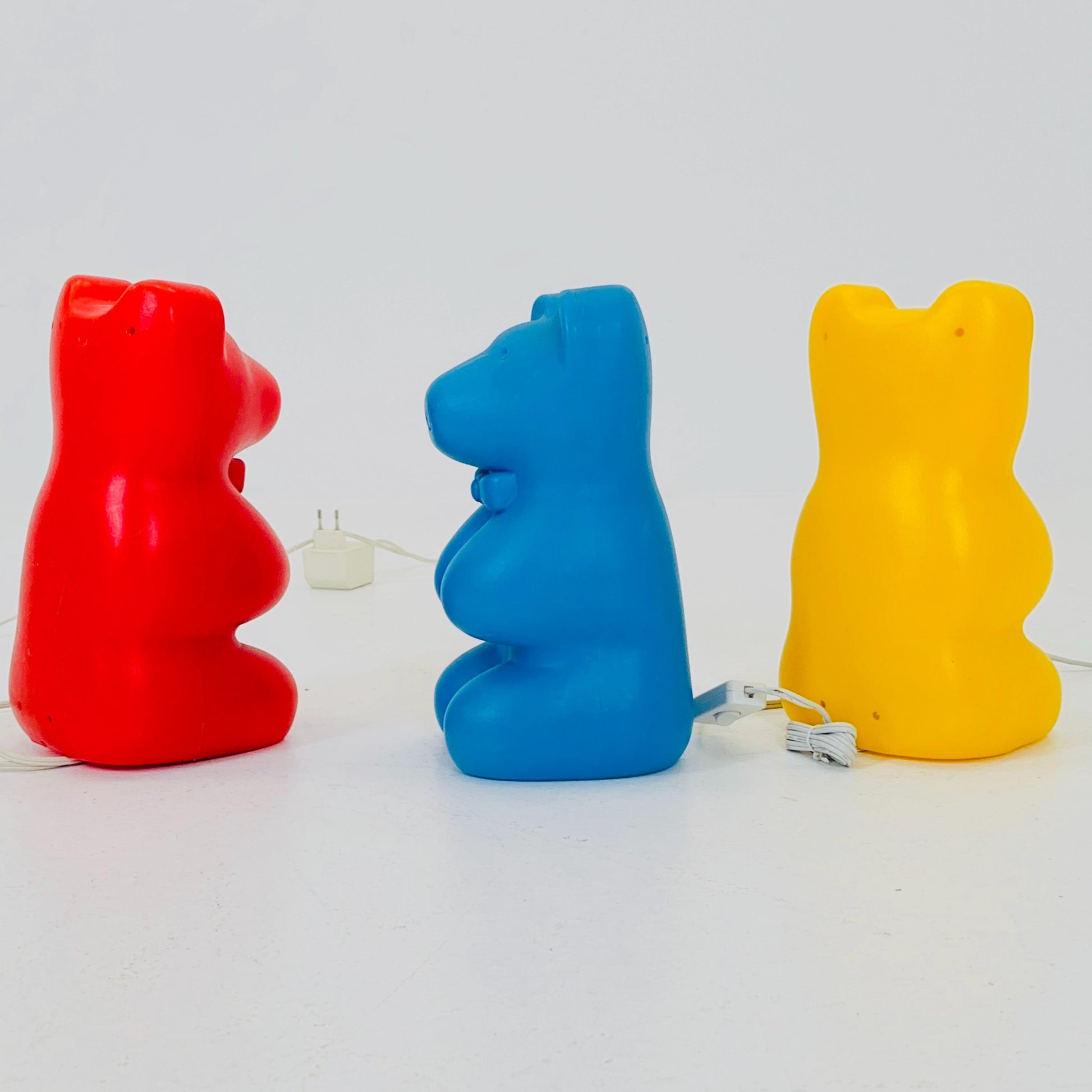 Mid century Space age Teddy Bear Table Lamp by Heico 1970s Germany