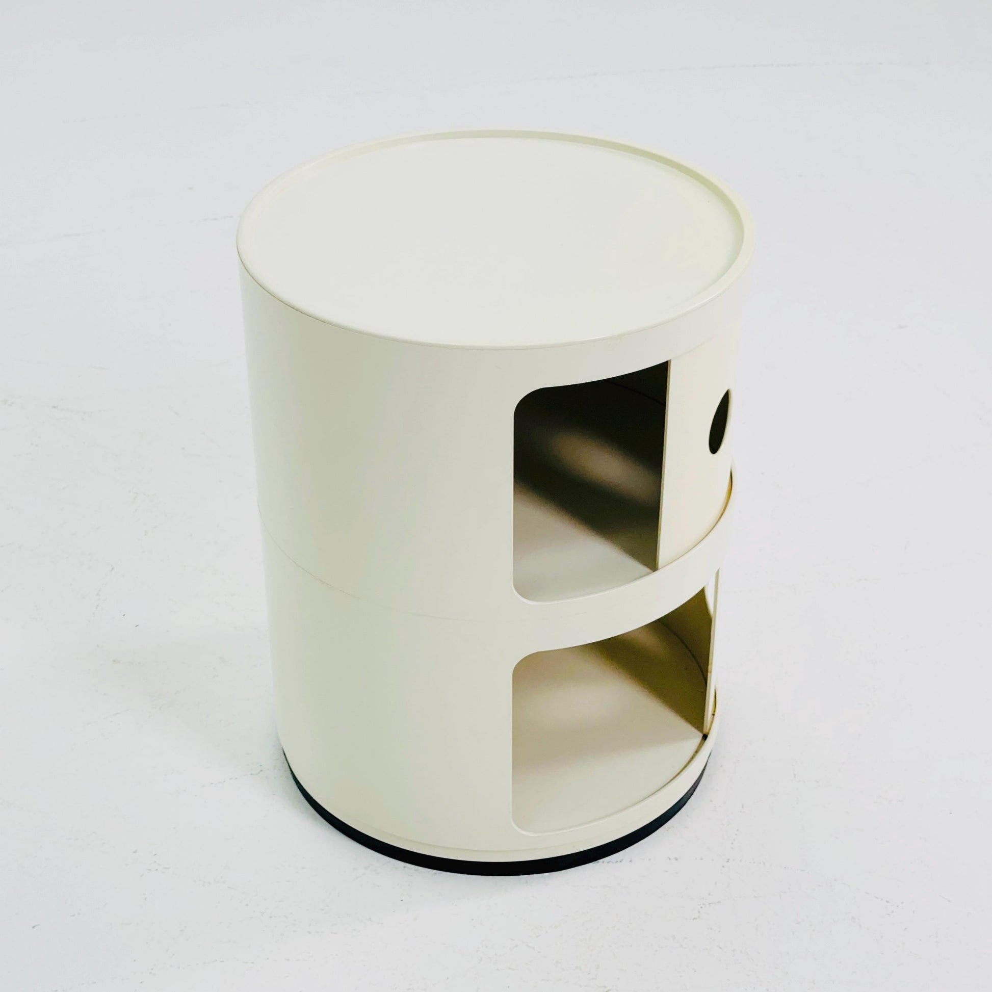 Space Age Componibili 2-Tier Storage Unit by Anna Castelli Ferrieri for Kartell — Model 4965-6-7 — Italy, 1970s