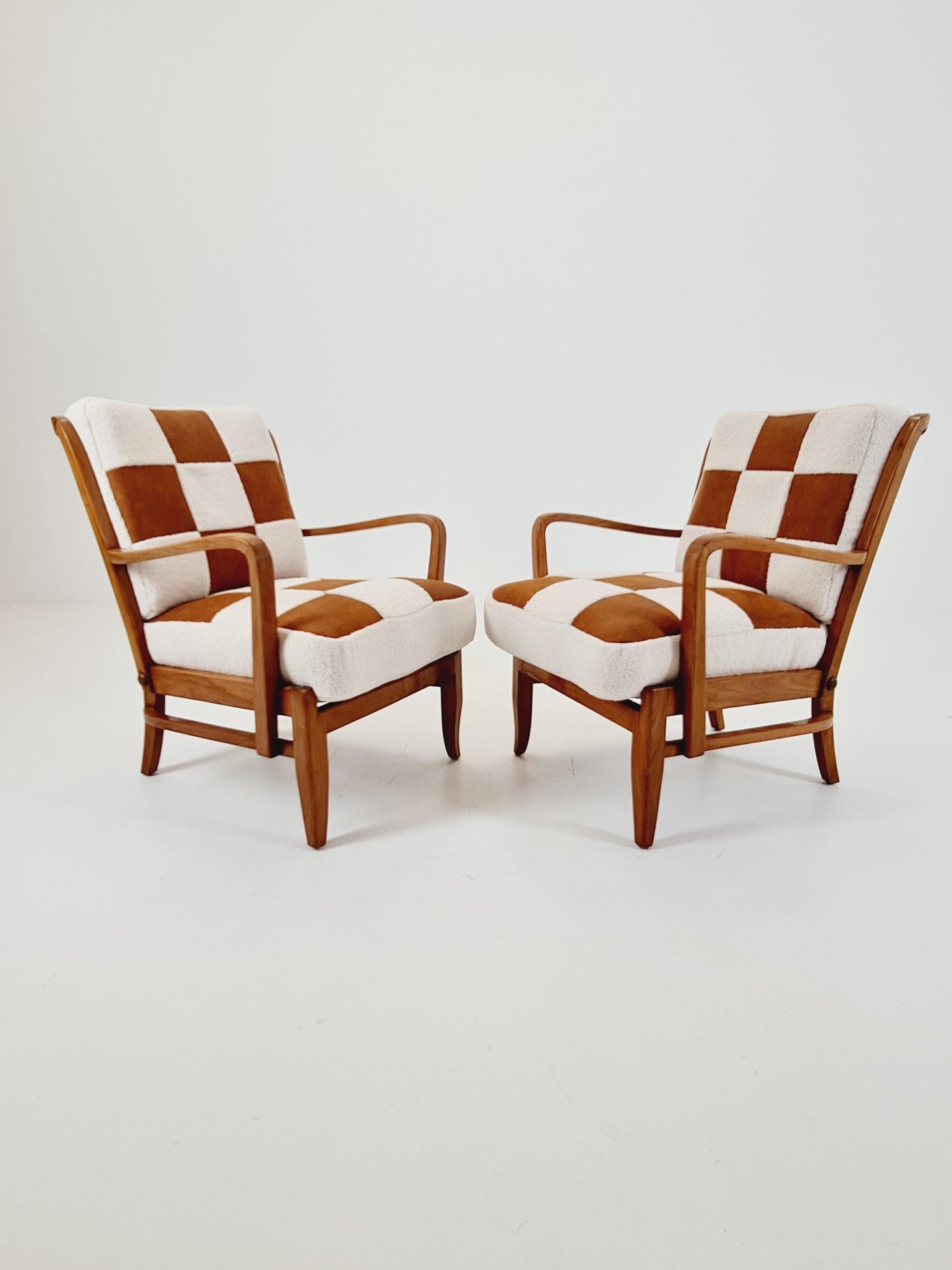 Rare Midcentury German Set of club lounge chair , 1950s