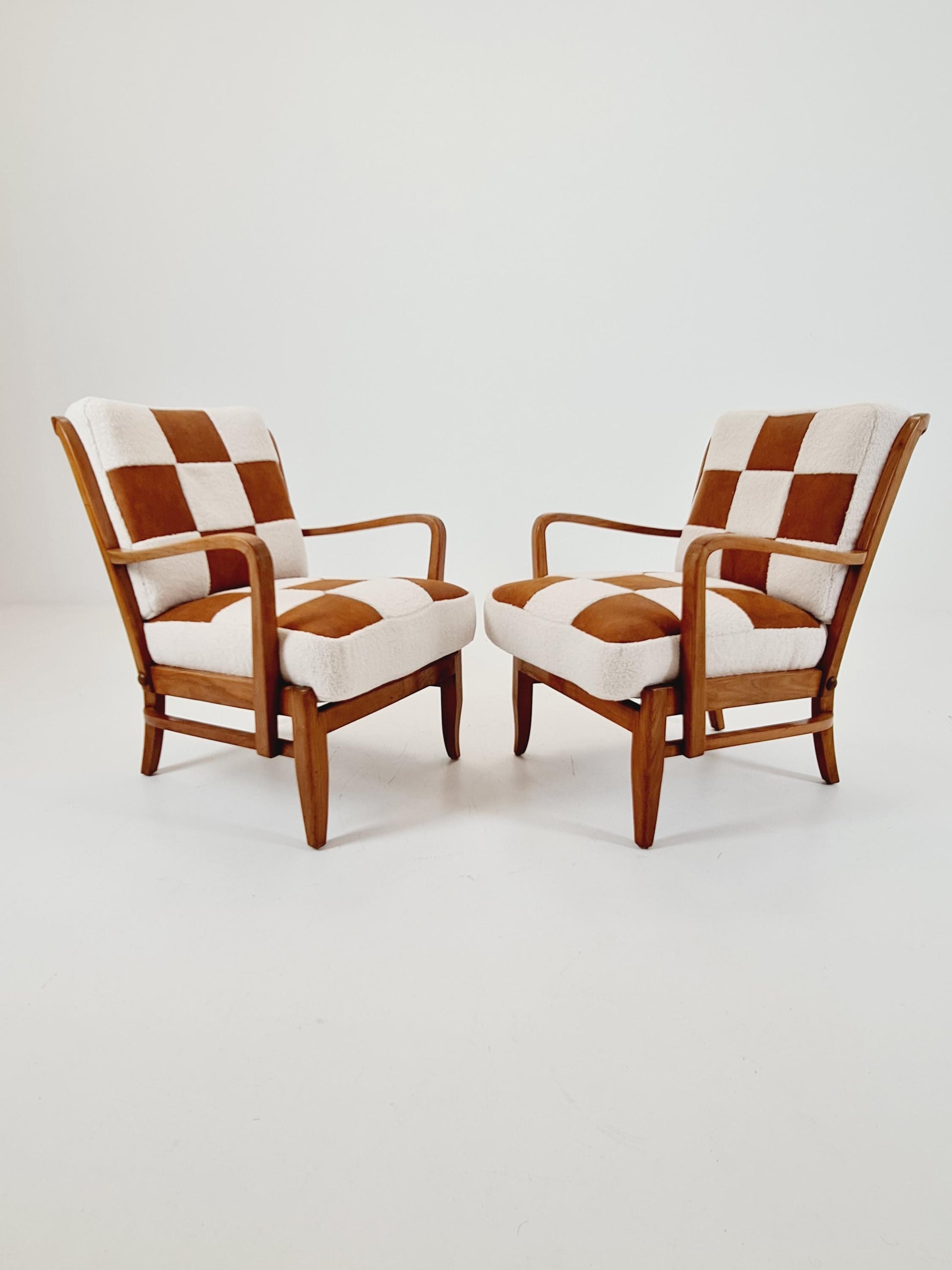 Rare Midcentury German Set of club lounge chair , 1950s