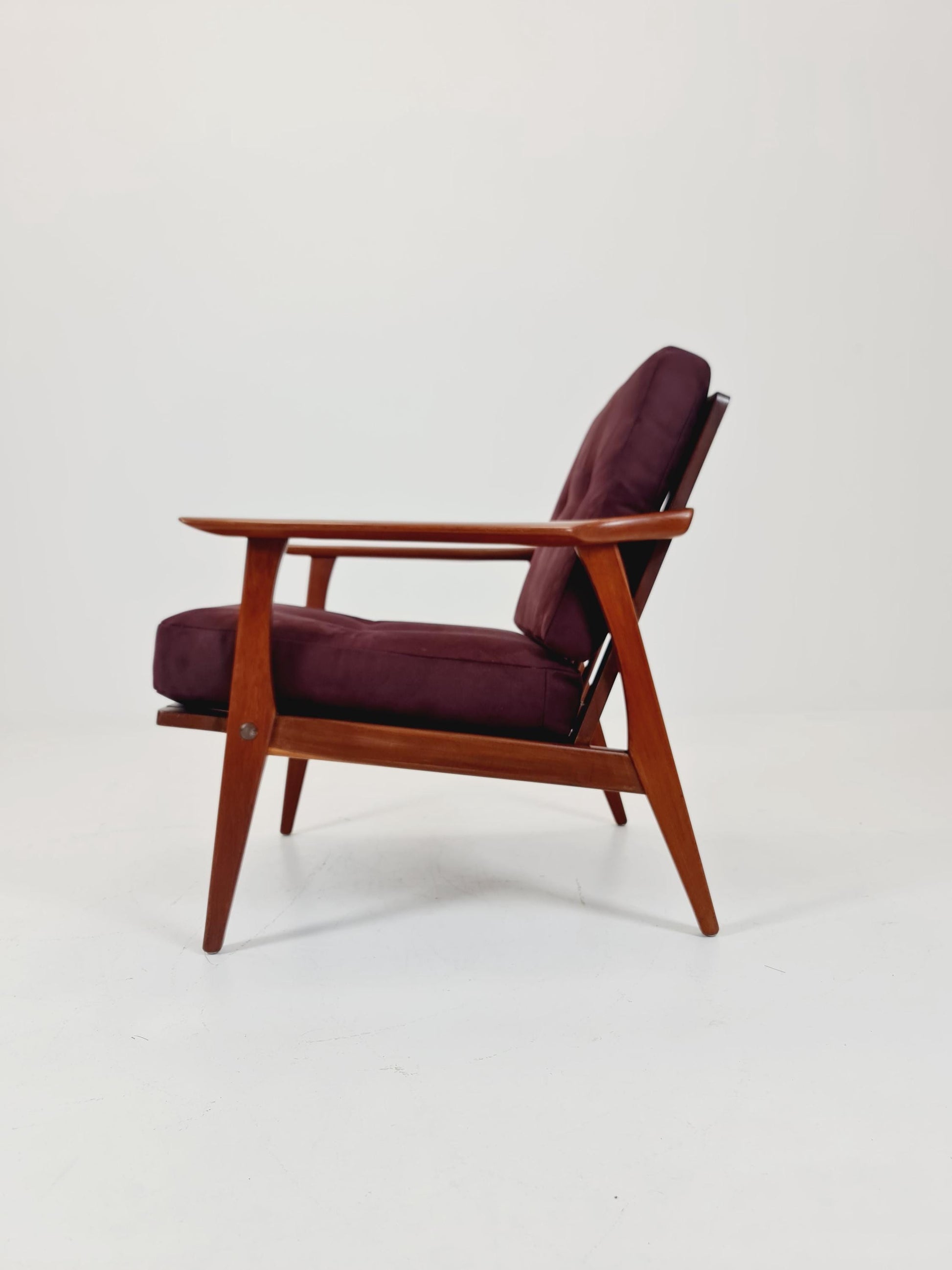 Rare Mid-century vintage Danish Teak Lounge chair, 1960s