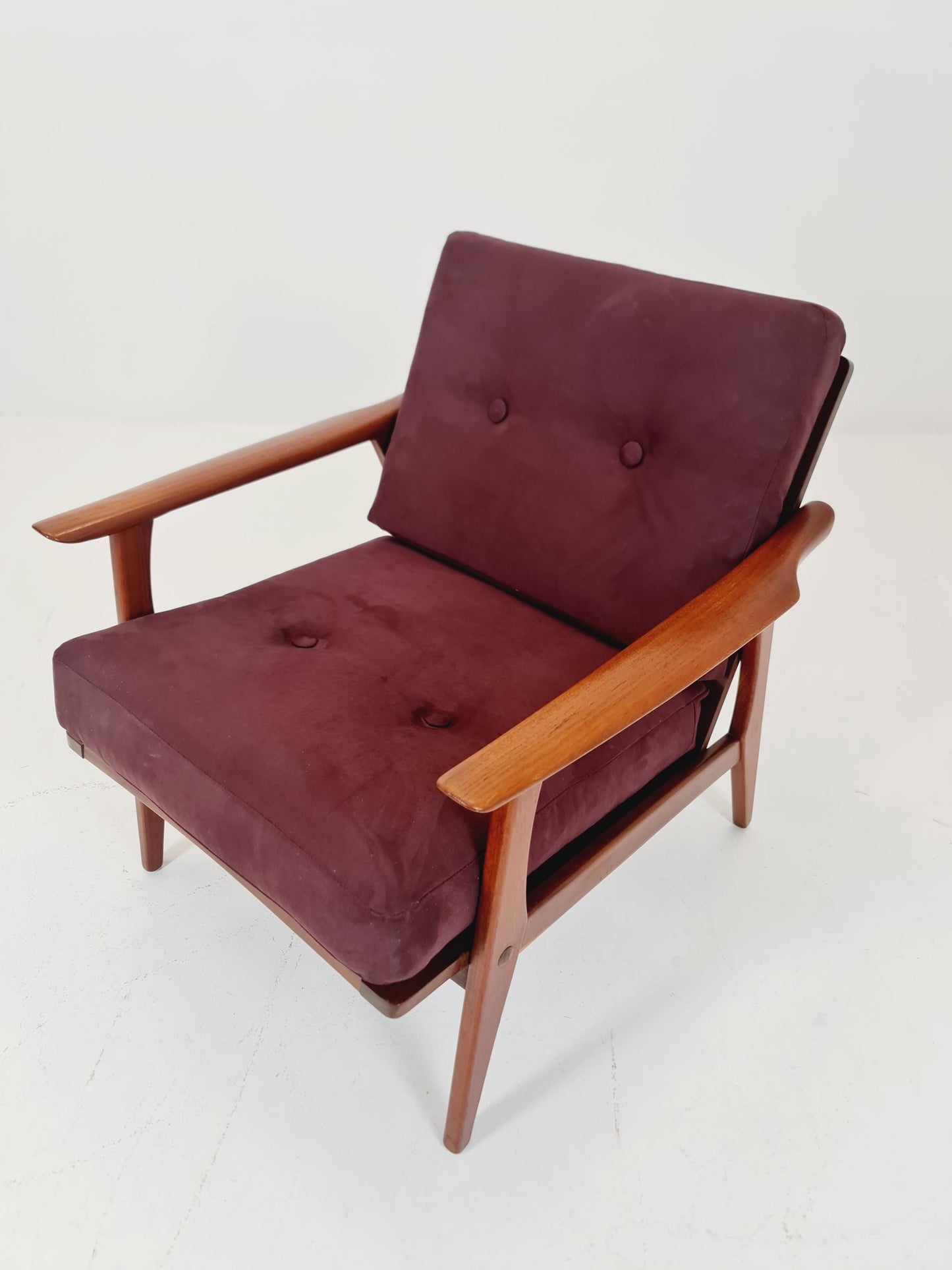 Rare Mid-century vintage Danish Teak Lounge chair, 1960s