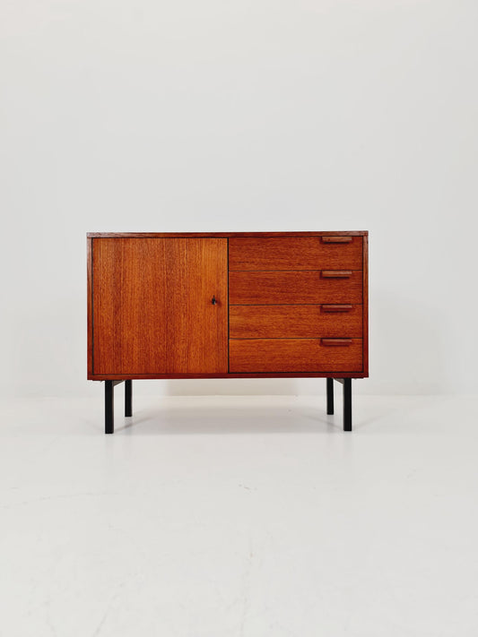 Mid-century Danish vintage teak record sideboard, 1960s