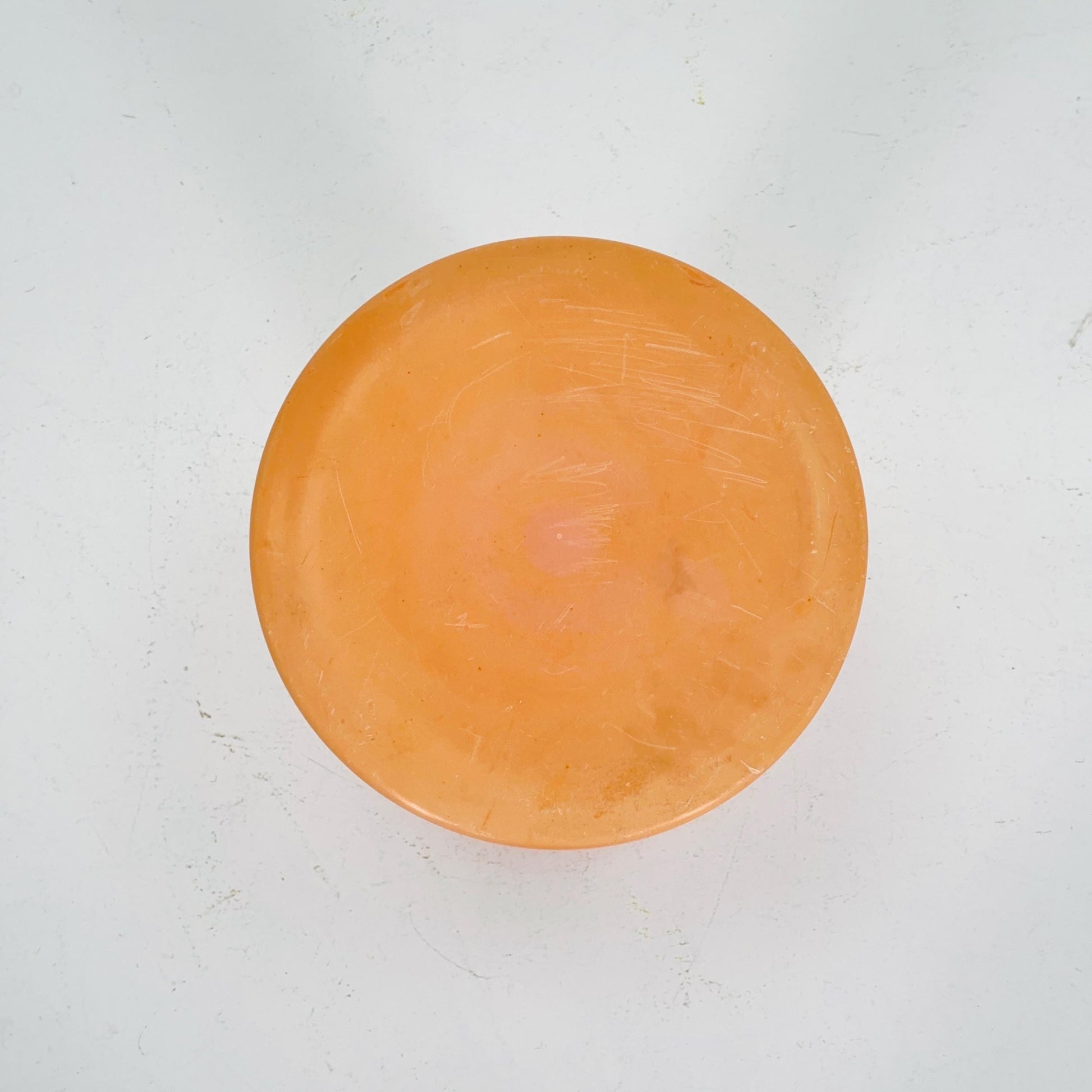 Retro tulip orange stool by Dynaware 1970s