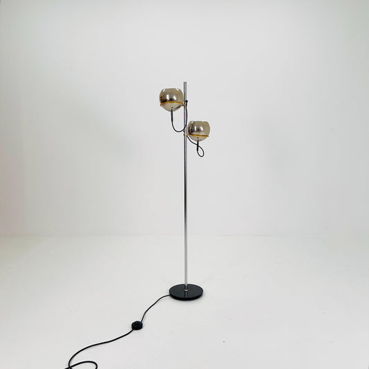 Space Age 2-Ball chrome floor lamp, Germany, 1970s