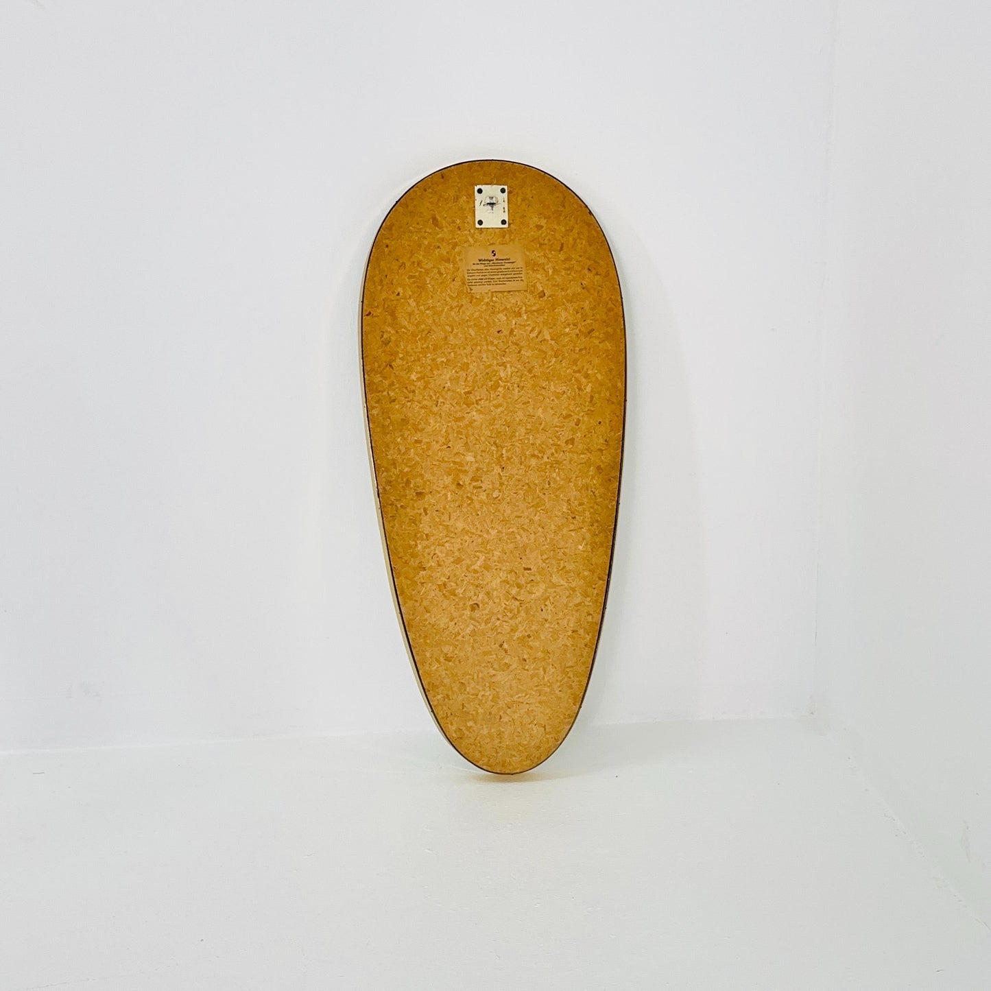 Huge Mid-Century Modern wall mirror with brass frame by Münchener Zierspiegel, 1950s