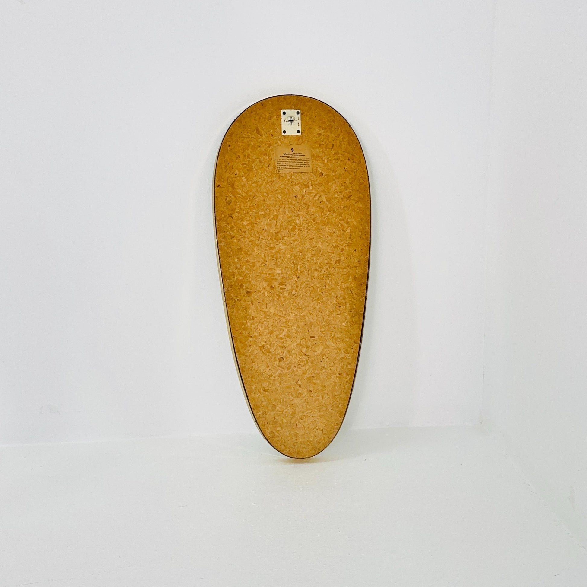 Huge Mid-Century Modern wall mirror with brass frame by Münchener Zierspiegel, 1950s