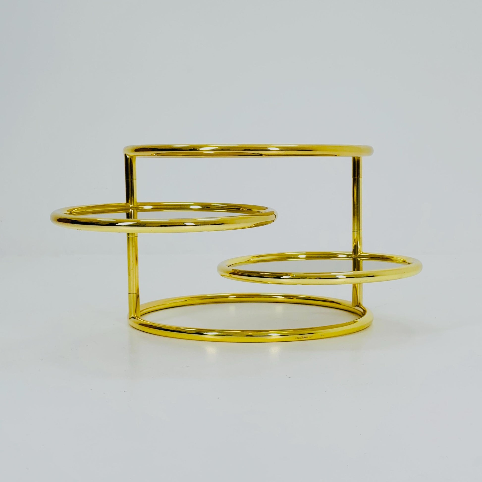 Mid Century coffee table with 3 swivel levels by Milo Baughman Italy 1970s