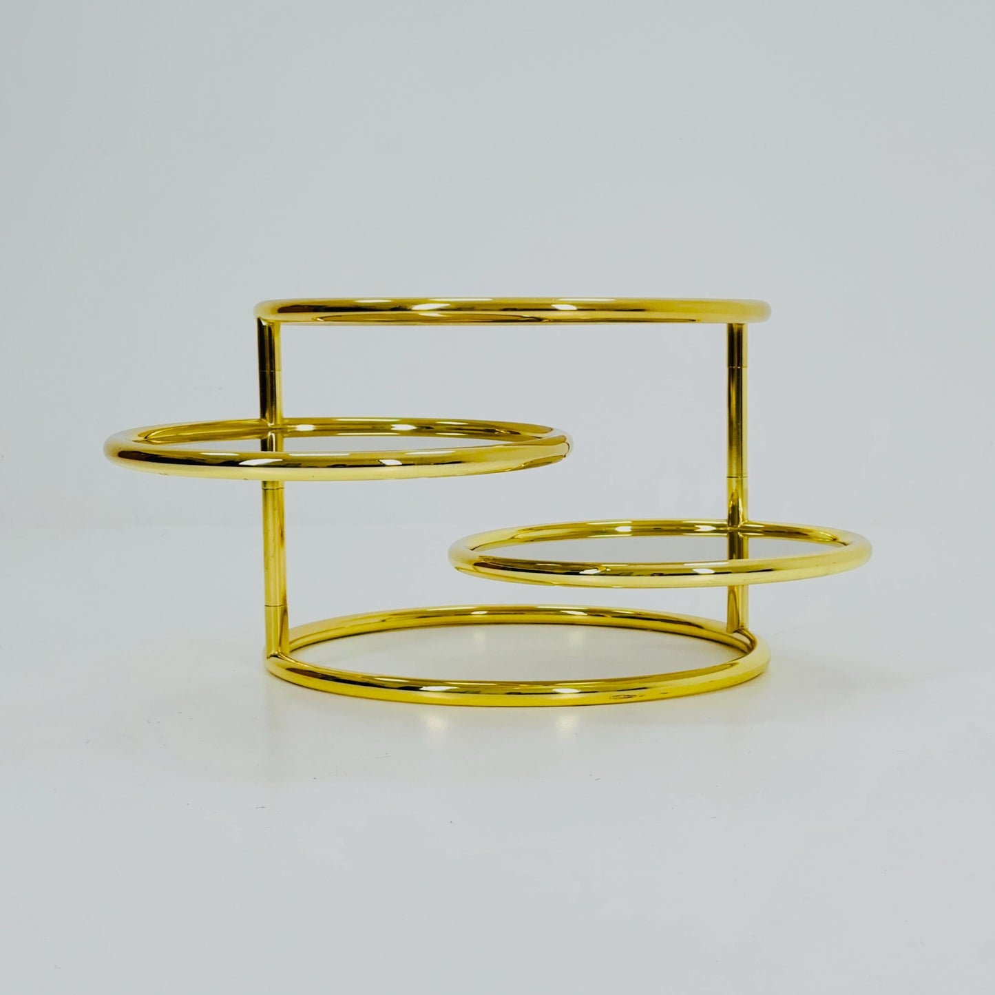 Mid Century coffee table with 3 swivel levels by Milo Baughman Italy 1970s