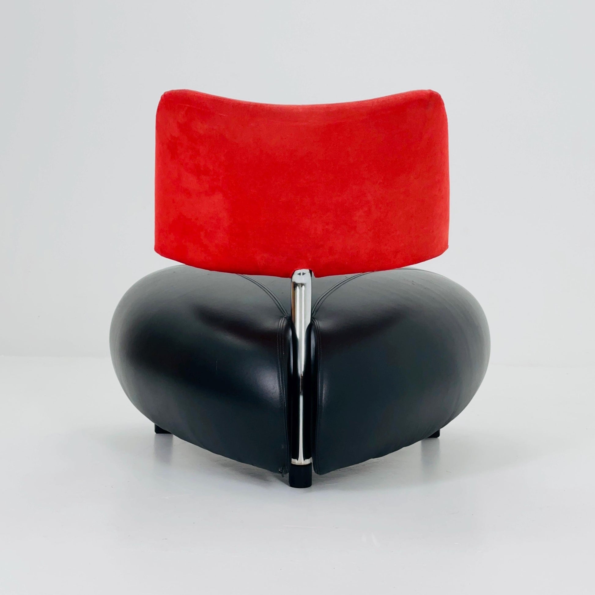 Mid century Orginal Leather Pallone lounge chairs by Roy de Scheemaker for Leolux, 1980s
