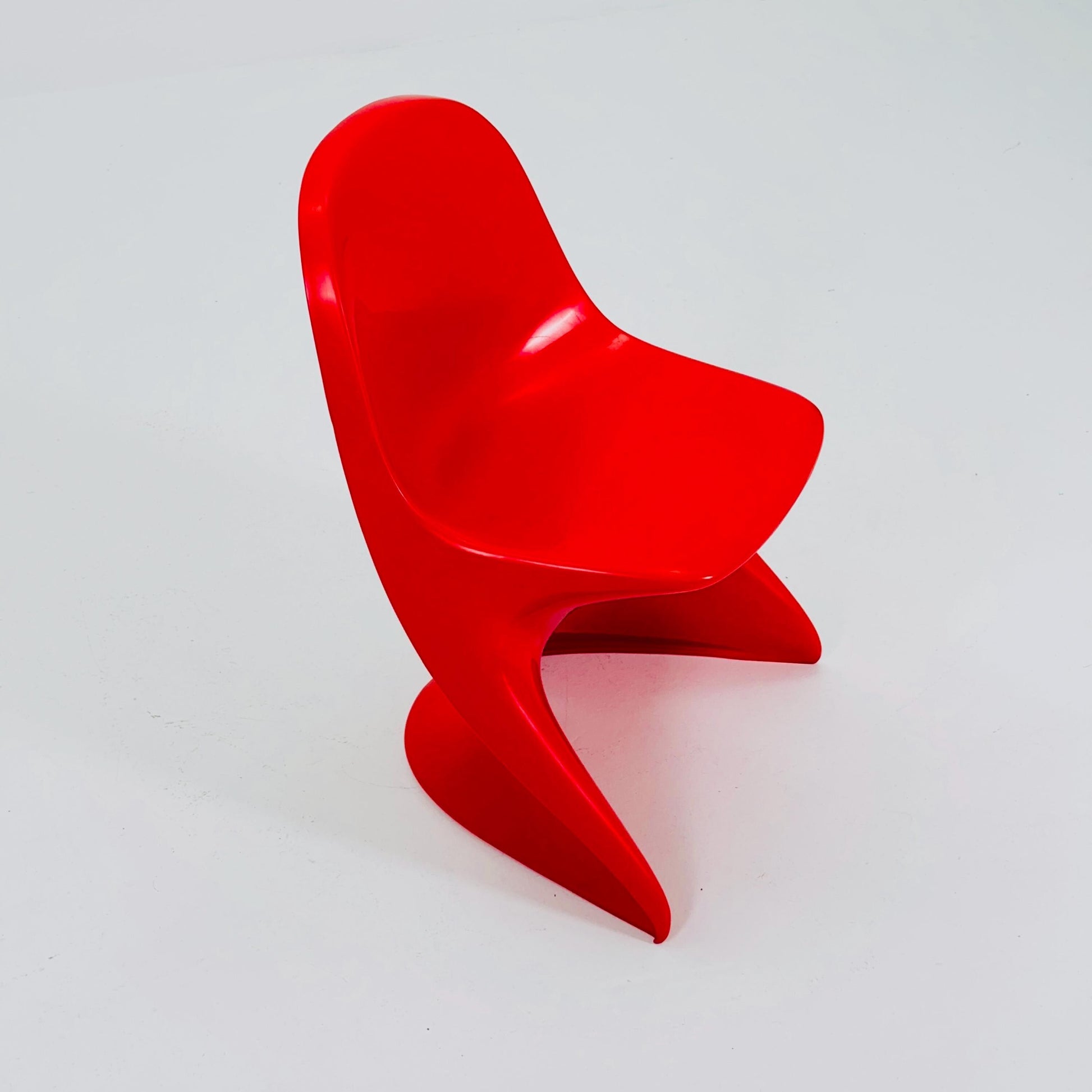 Spaceage Red Casala Casalino kids chair, designed by Alexander Begge, 1970s, W. Germany