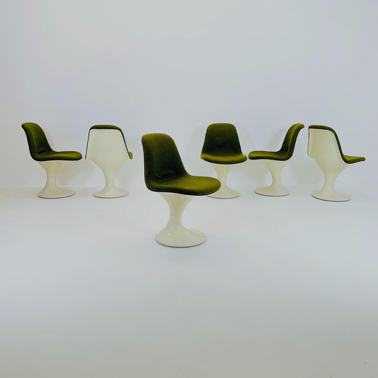 Rare Set of 6 “Orbit” Dining Chairs by Markus Farner & Walter Grunder for Herman Miller / Vitra Germany 1960s,