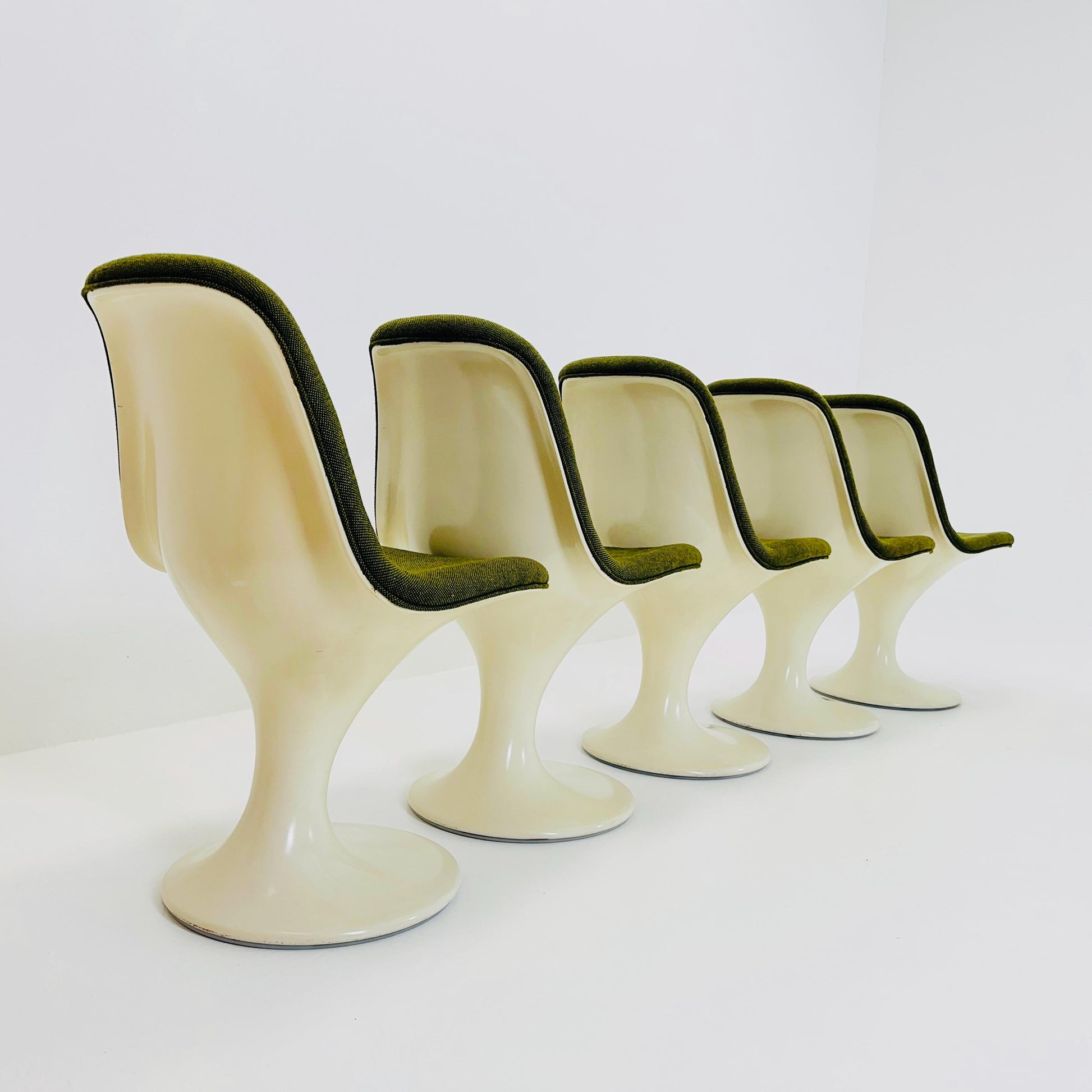 Rare Set of 6 “Orbit” Dining Chairs by Markus Farner & Walter Grunder for Herman Miller / Vitra Germany 1960s,