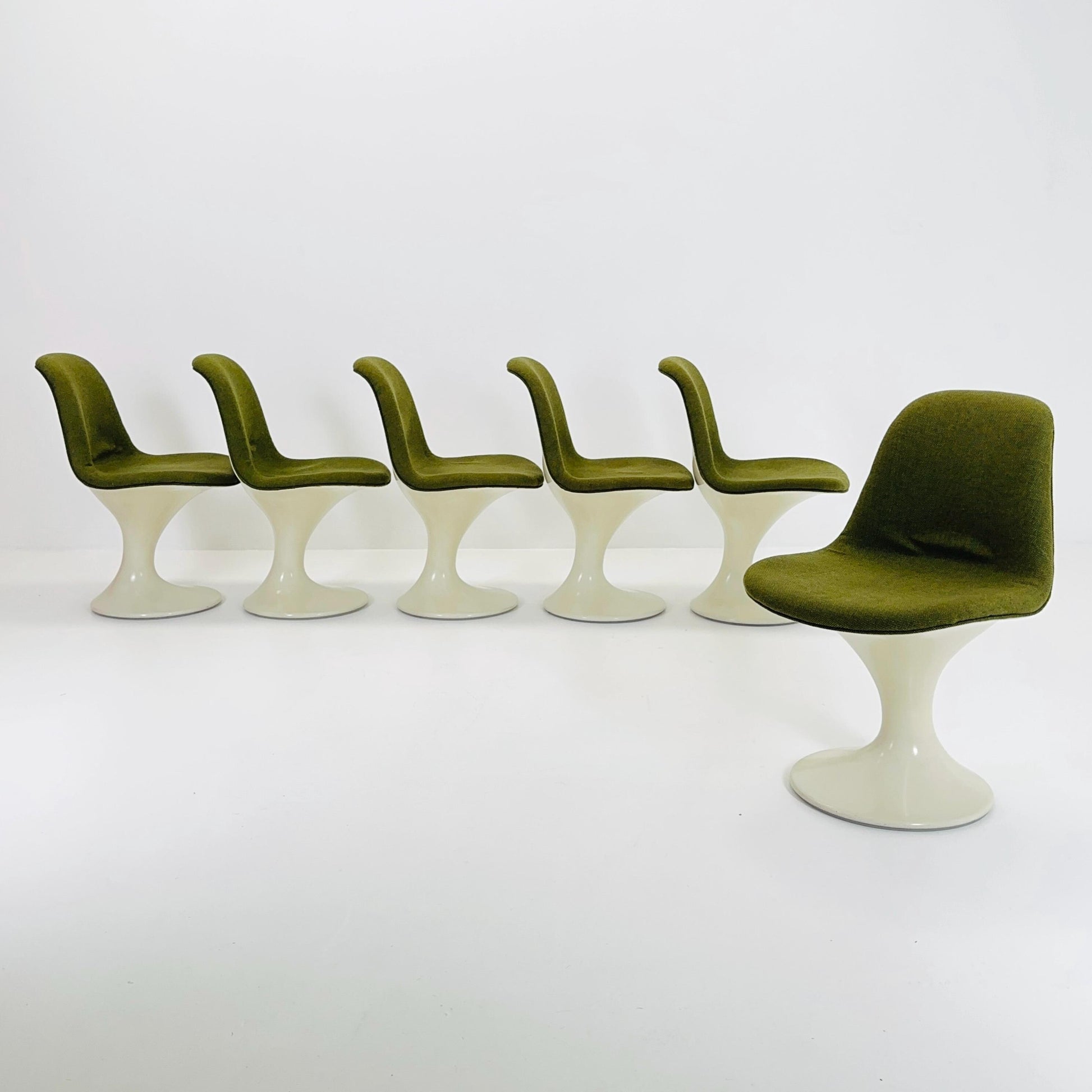 Rare Set of 6 “Orbit” Dining Chairs by Markus Farner & Walter Grunder for Herman Miller / Vitra Germany 1960s,