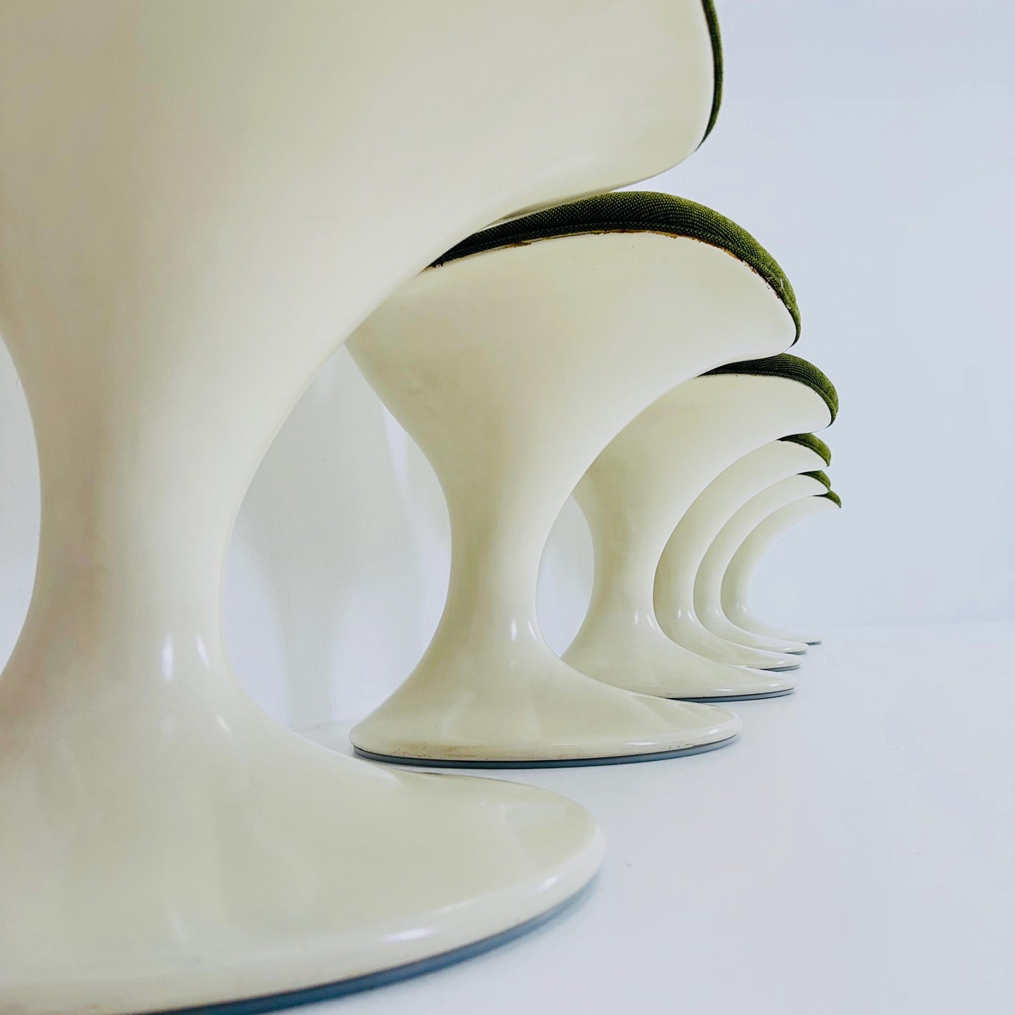 Rare Set of 6 “Orbit” Dining Chairs by Markus Farner & Walter Grunder for Herman Miller / Vitra Germany 1960s,