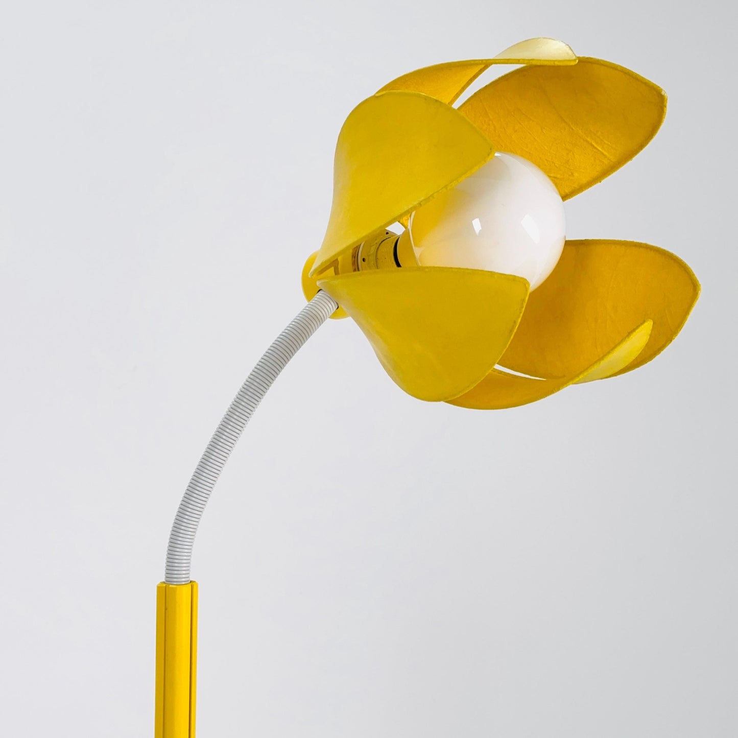 Rare Italian Cocoon Floor Lamp – Yellow Mid-Century Modern Design, 1970s