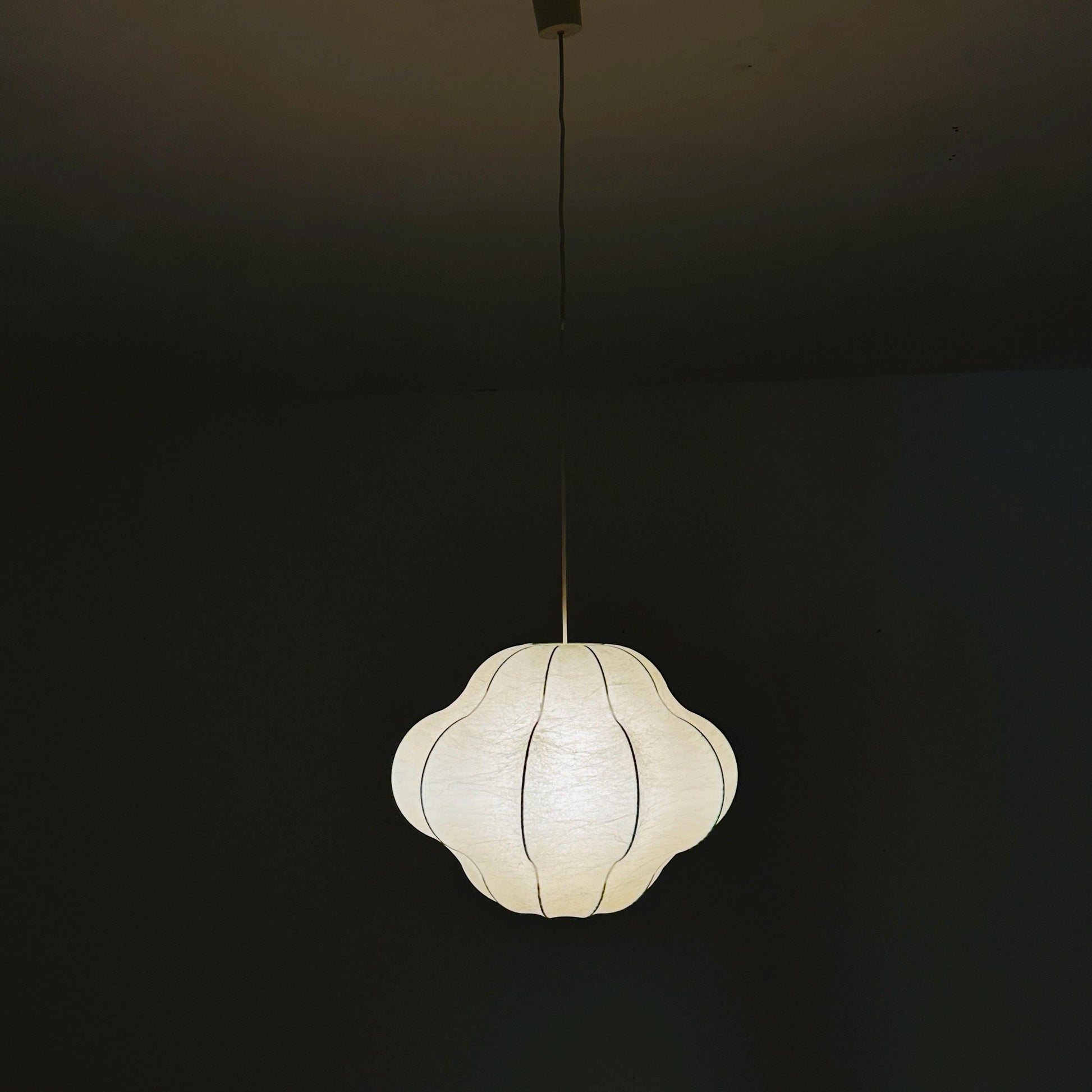 Rare large Iconic “Viscontea” Hanging Lamp by Achille & Pier Giacomo Castiglioni for Flos 1960s Italy