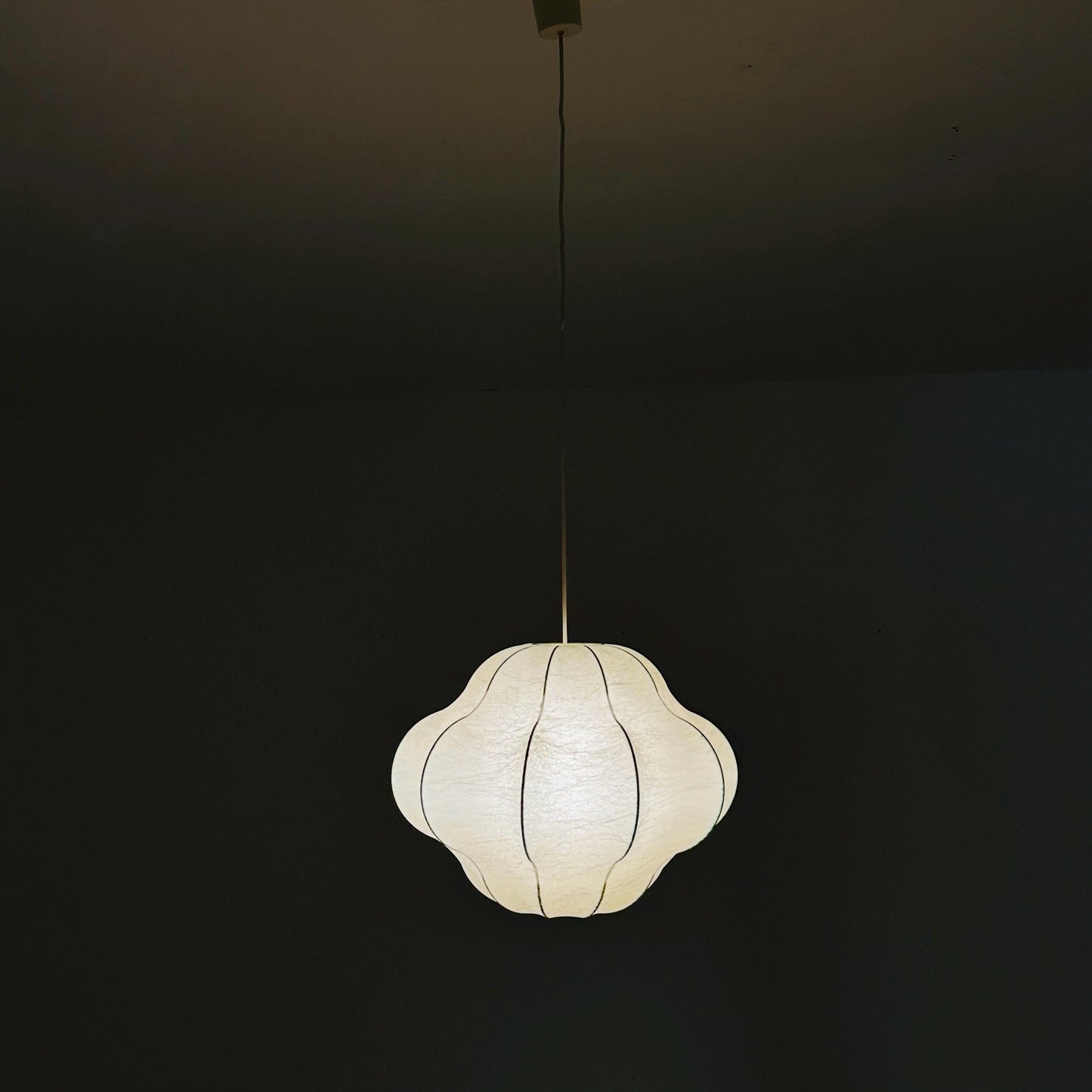 Rare large Iconic “Viscontea” Hanging Lamp by Achille & Pier Giacomo Castiglioni for Flos 1960s Italy