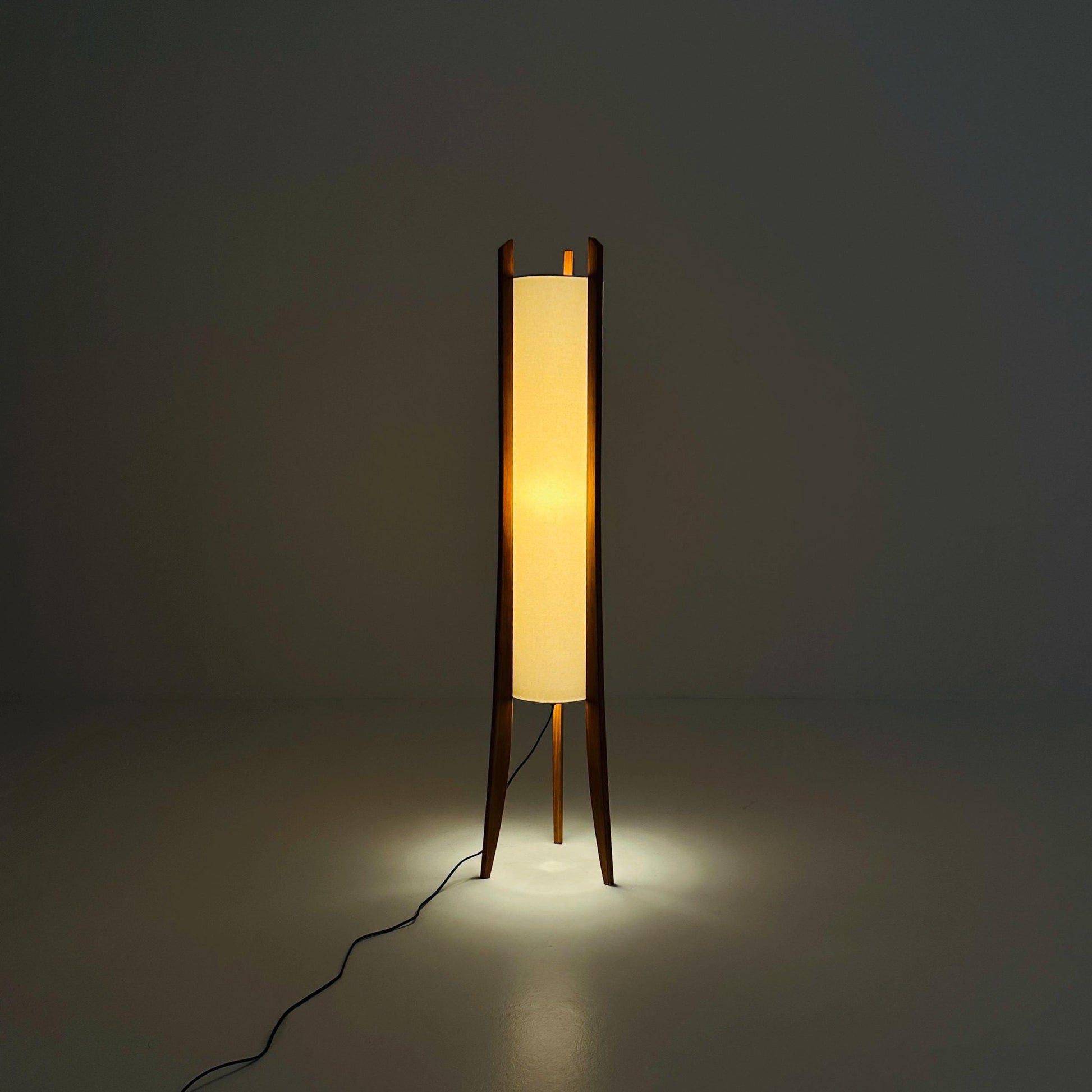 Mid-Century “Rumba” Tripod Floor Lamp by Helena Poch for Taller Uno – Spanish Modern Design, 1980s