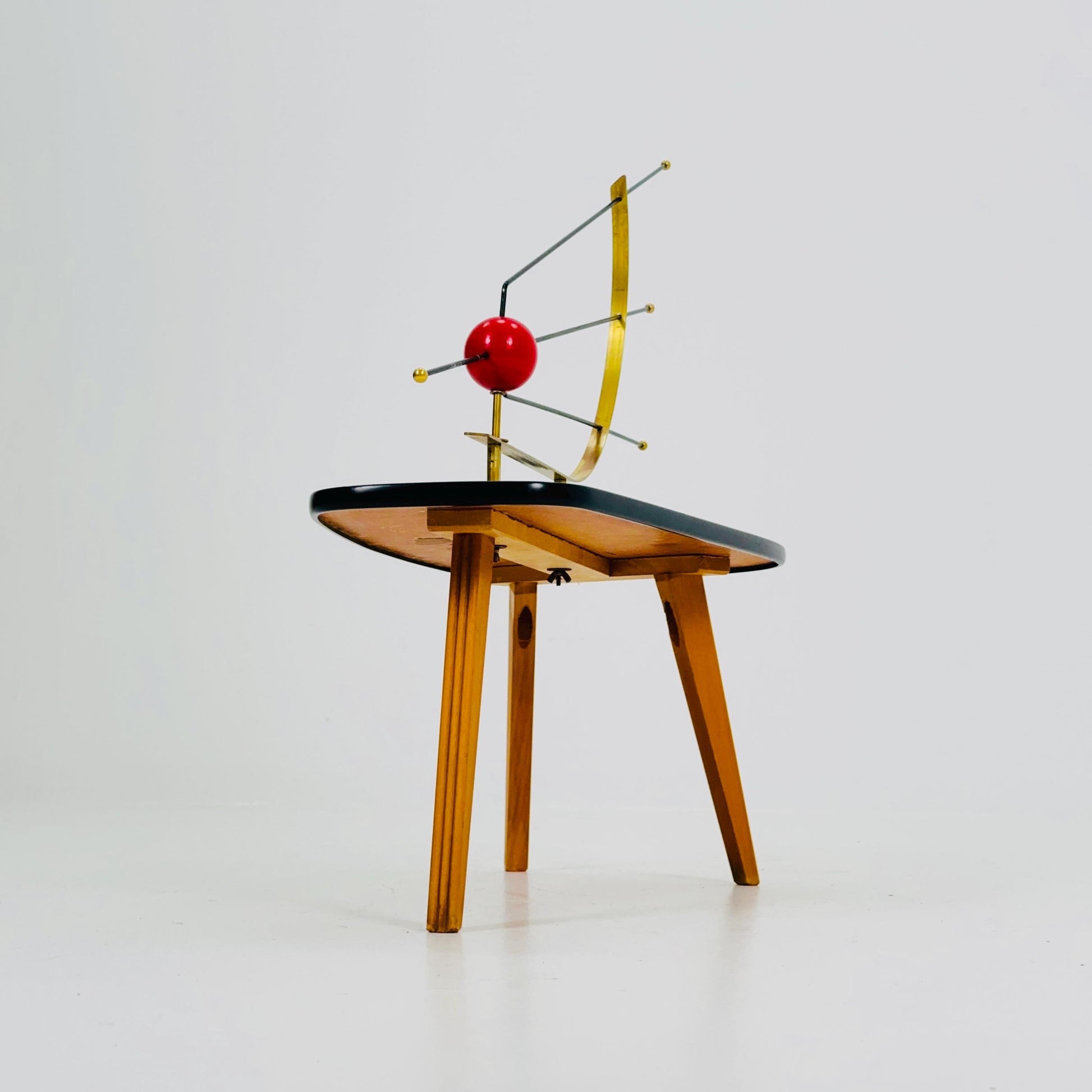 Rare Orginal German Plant Stand, Colorful Vintage Mid-Century Minimalist Indoor Plant Stand Side Table Retro flower table 1950s Germany