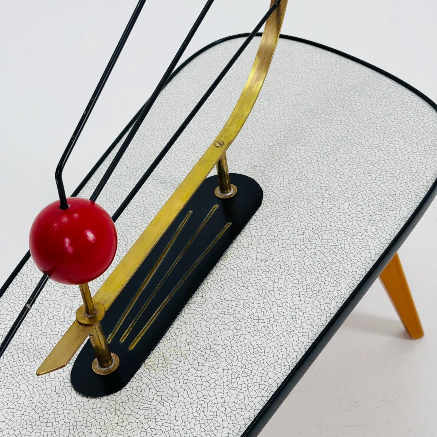 Rare Orginal German Plant Stand, Colorful Vintage Mid-Century Minimalist Indoor Plant Stand Side Table Retro flower table 1950s Germany