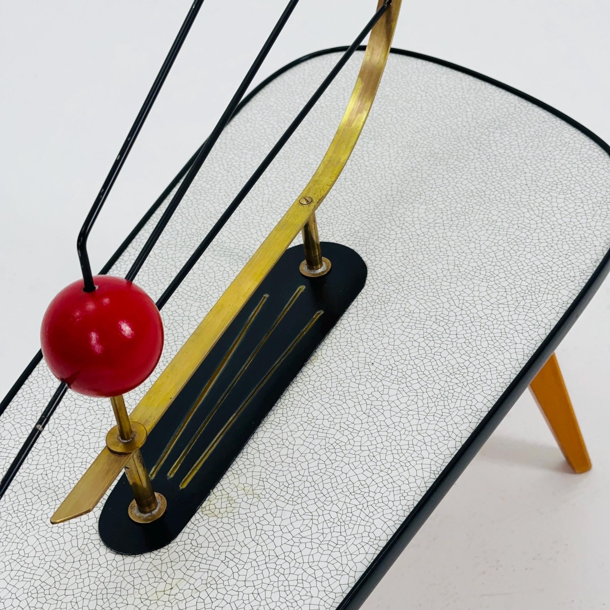 Rare Orginal German Plant Stand, Colorful Vintage Mid-Century Minimalist Indoor Plant Stand Side Table Retro flower table 1950s Germany