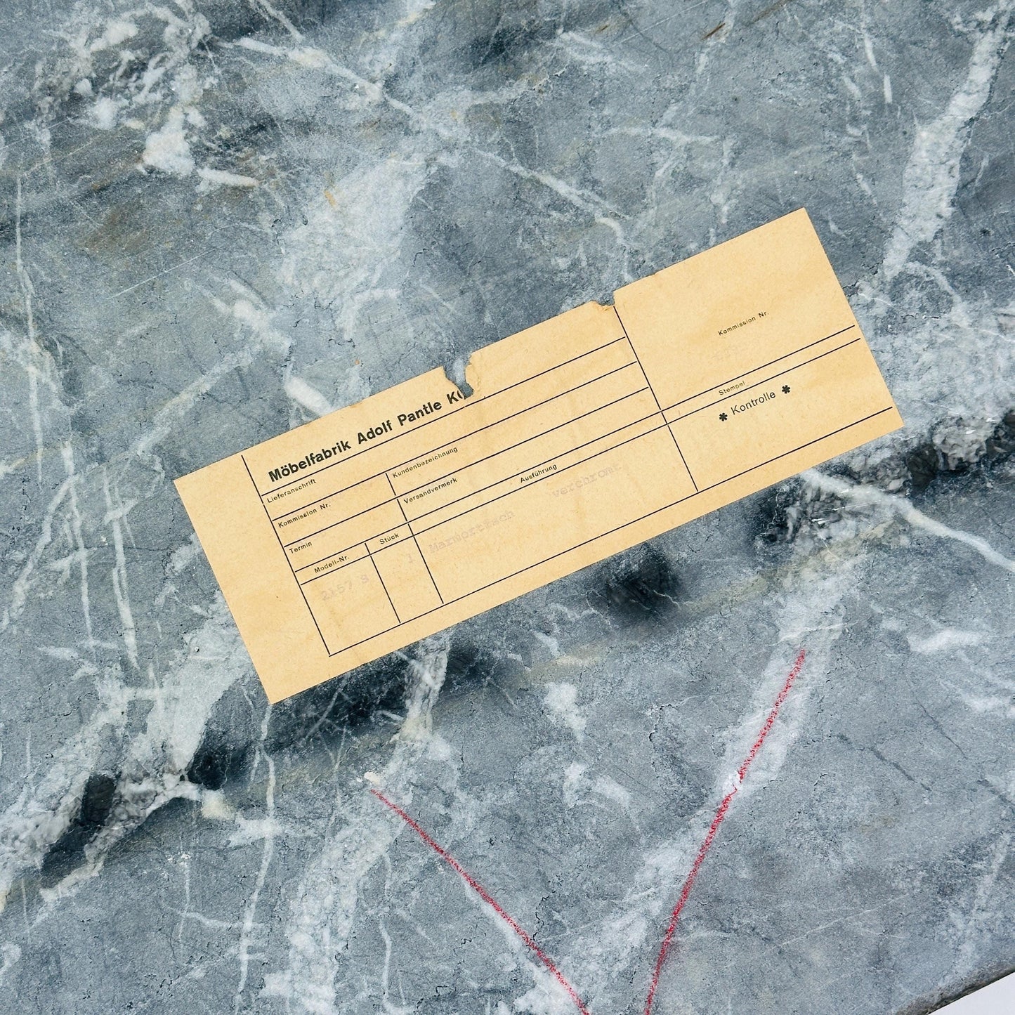 Mid-Century Bauhaus Marble Side Table by Adolf Pantle – Chrome & Teak Shelf, 1980s Germany