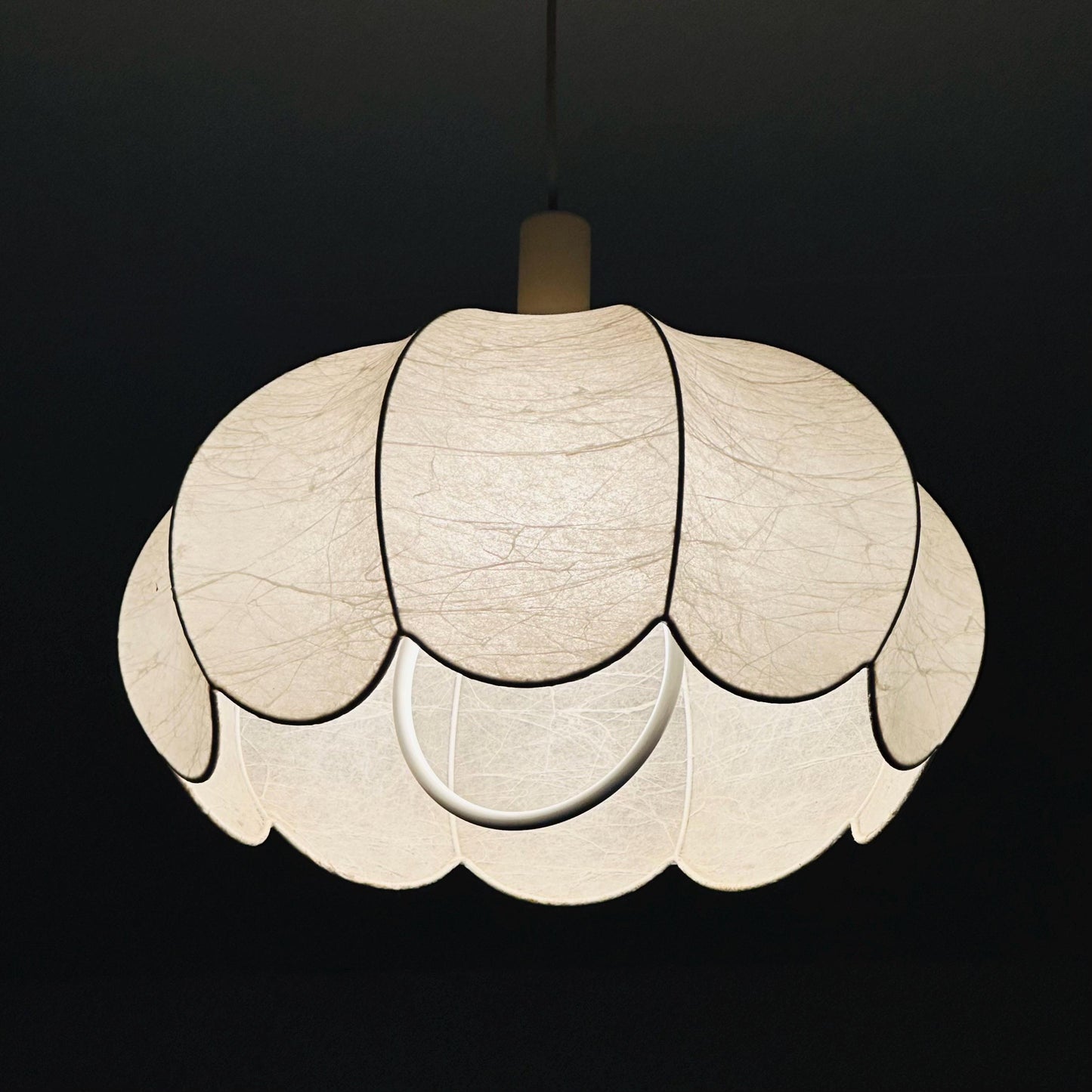 Mid century rare pendant lamp from the Cocoon series Designer Achille & Pier Giacomo Castiglioni Bovezzo (Italy) 1960s