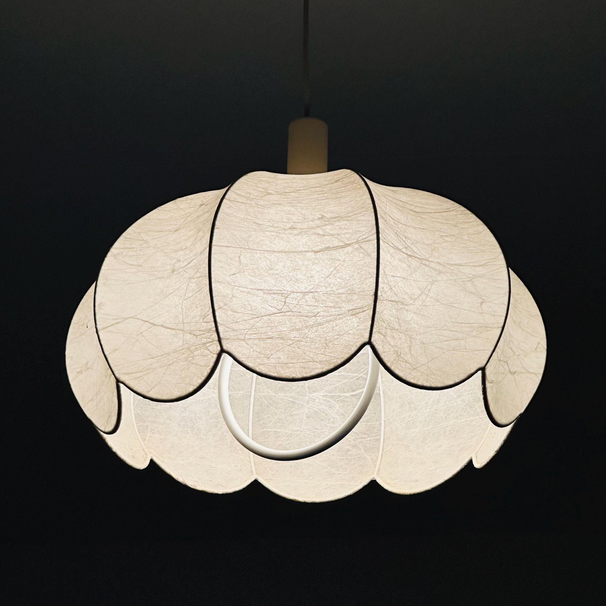 Mid century rare pendant lamp from the Cocoon series Designer Achille & Pier Giacomo Castiglioni Bovezzo (Italy) 1960s