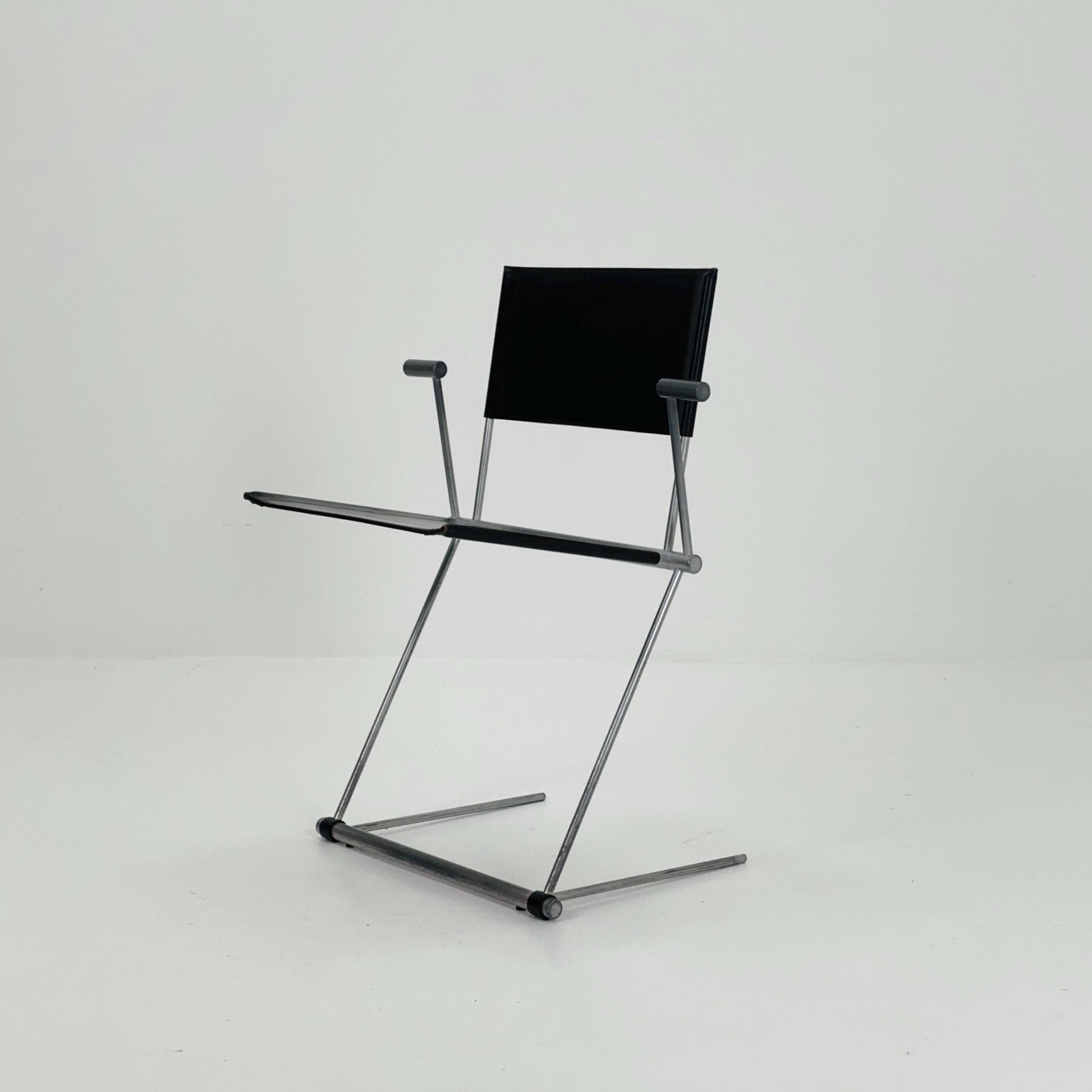 Mid century Ballerina Black Dining Chairs by Herbert Ohl for Matteo Grassi, Italy 1980s
