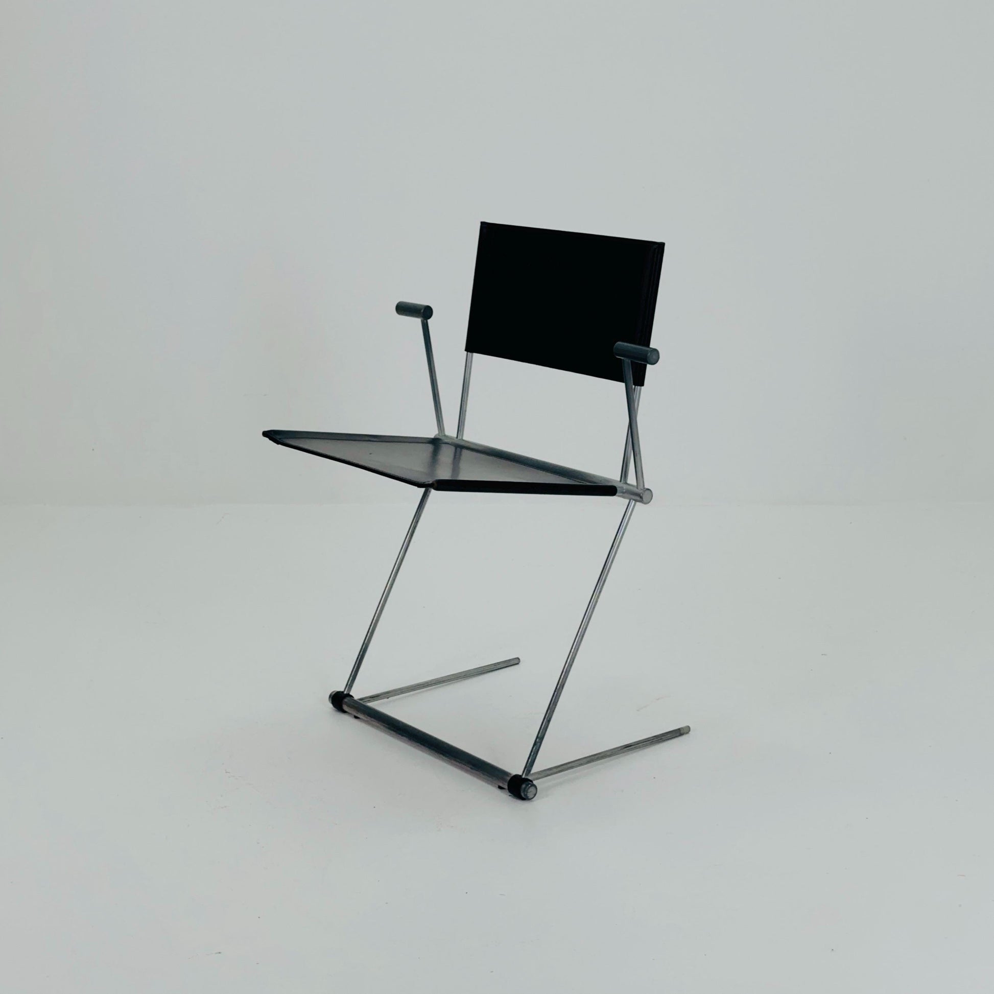 Mid century Ballerina Black Dining Chairs by Herbert Ohl for Matteo Grassi, Italy 1980s
