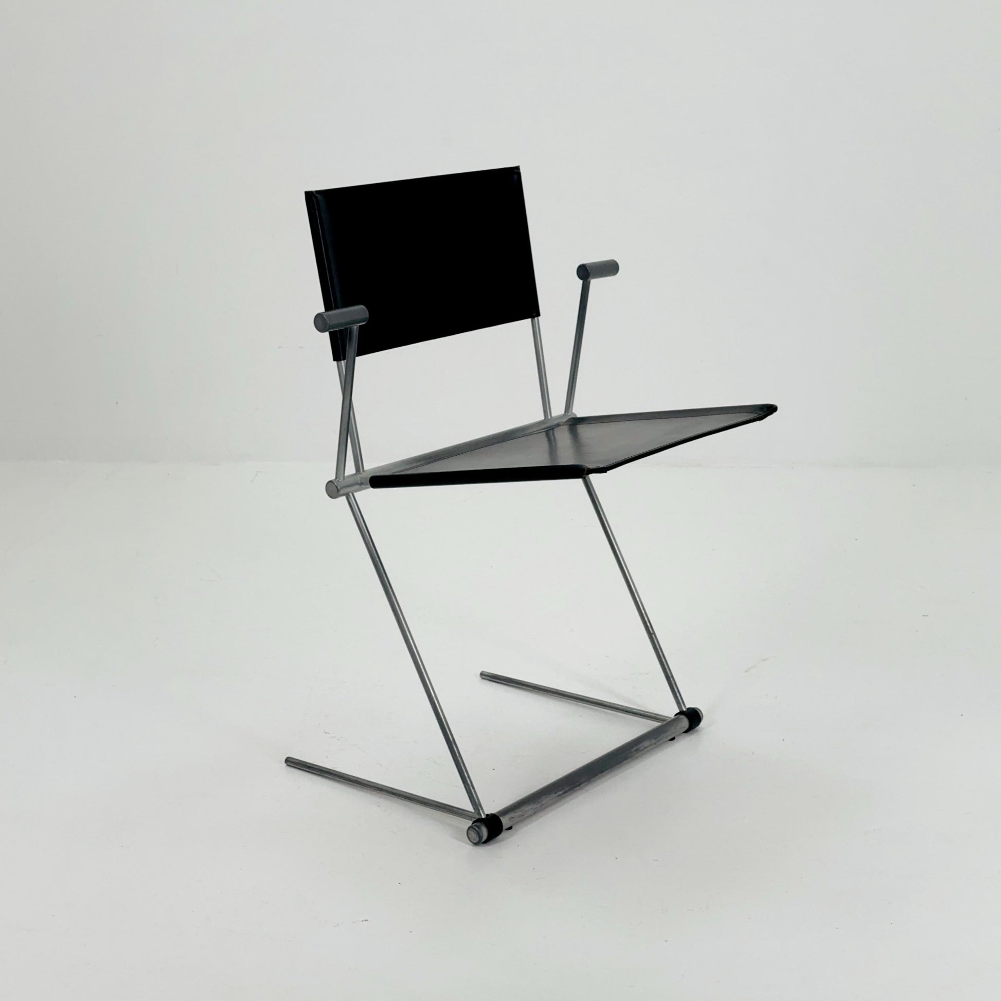 Mid century Ballerina Black Dining Chairs by Herbert Ohl for Matteo Grassi, Italy 1980s