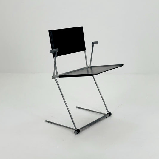 Mid century Ballerina Black Dining Chairs by Herbert Ohl for Matteo Grassi, Italy 1980s