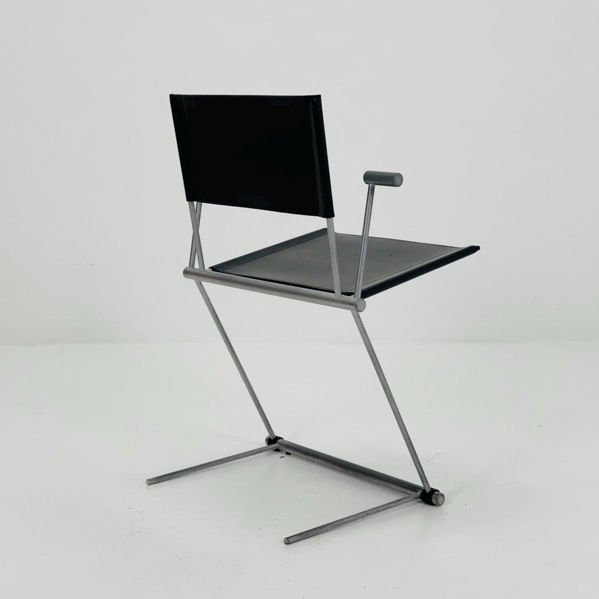 Mid century Ballerina Black Dining Chairs by Herbert Ohl for Matteo Grassi, Italy 1980s