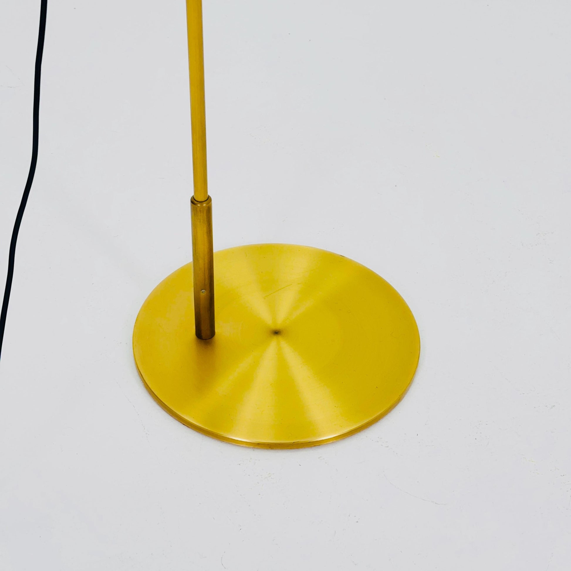 Mid-Century Golden Brass Floor Lamp by V. Frauenknecht for Swisslamps International, 1970s