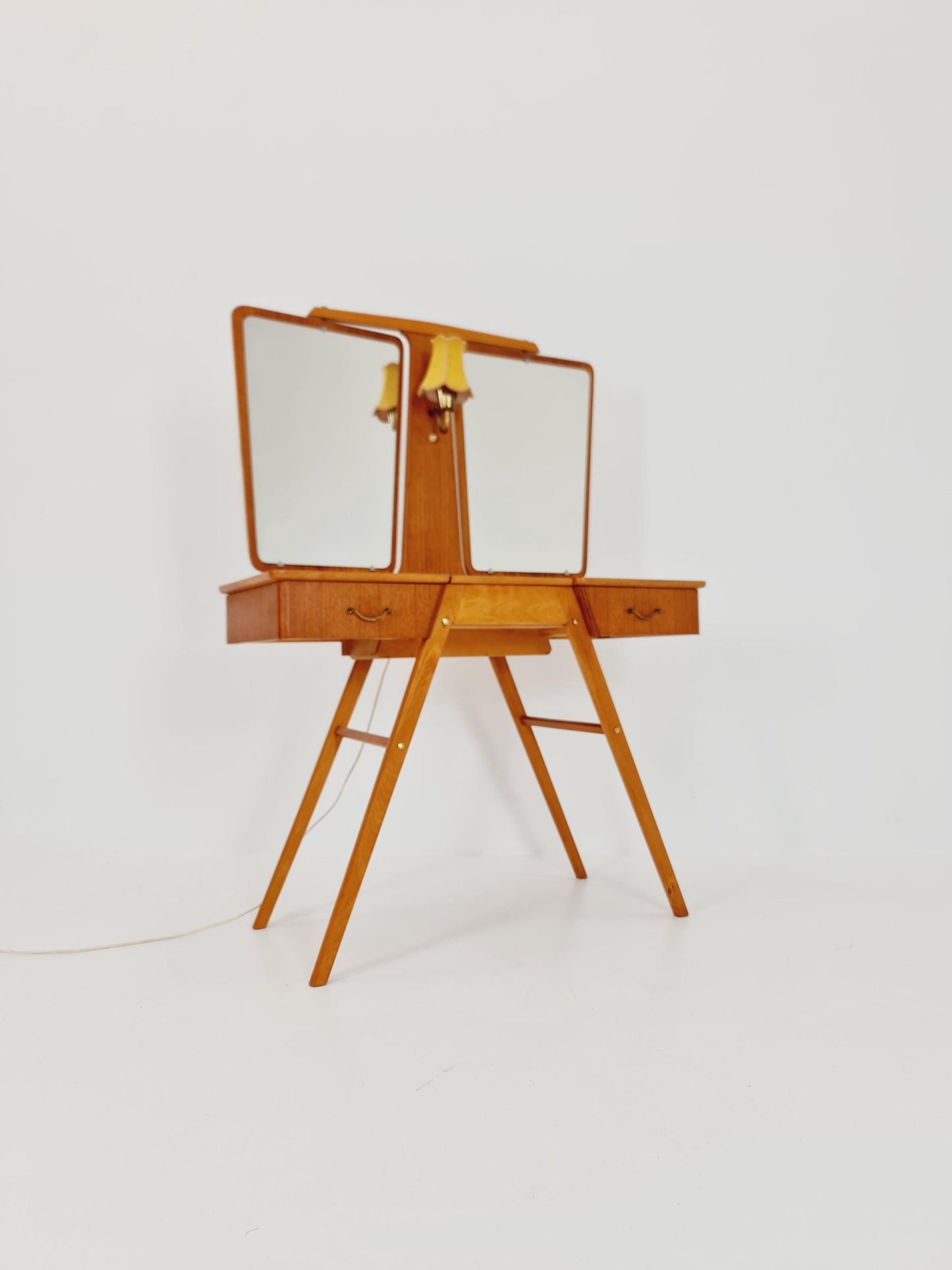 Mid Century Modern Danish Teak vanity table/ make up table by Svante Skogh, 1960s