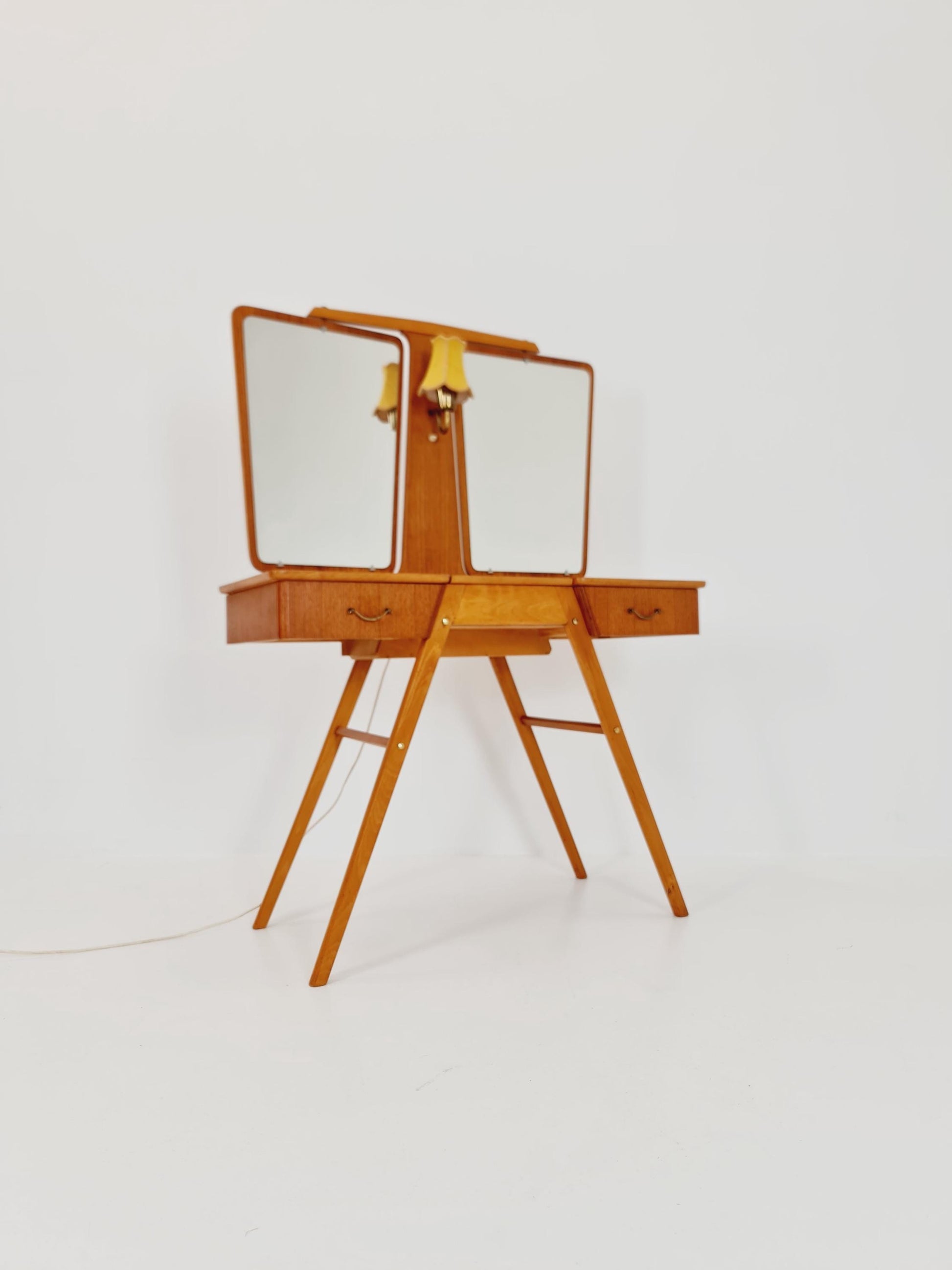 Mid Century Modern Danish Teak vanity table/ make up table by Svante Skogh, 1960s
